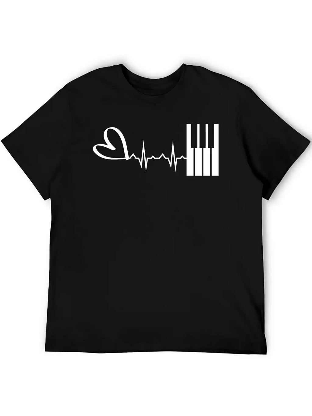 Piano Music Instrument Breathable Graphic T-Shirt – Perfect For Casual Days