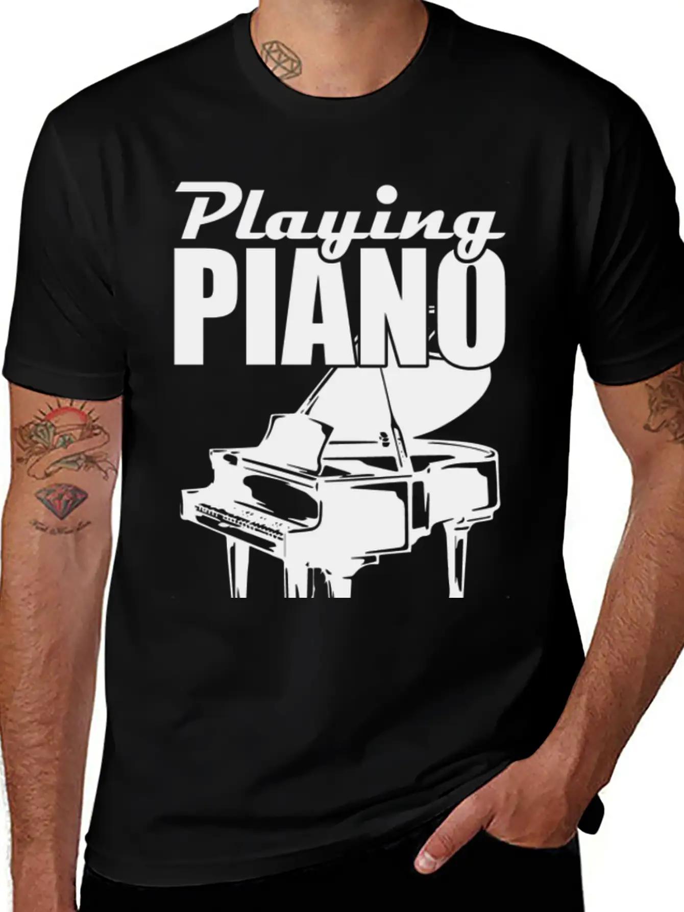 Piano Music Instrument Timeless Short Sleeve Tee – Comfy And Minimalist Design