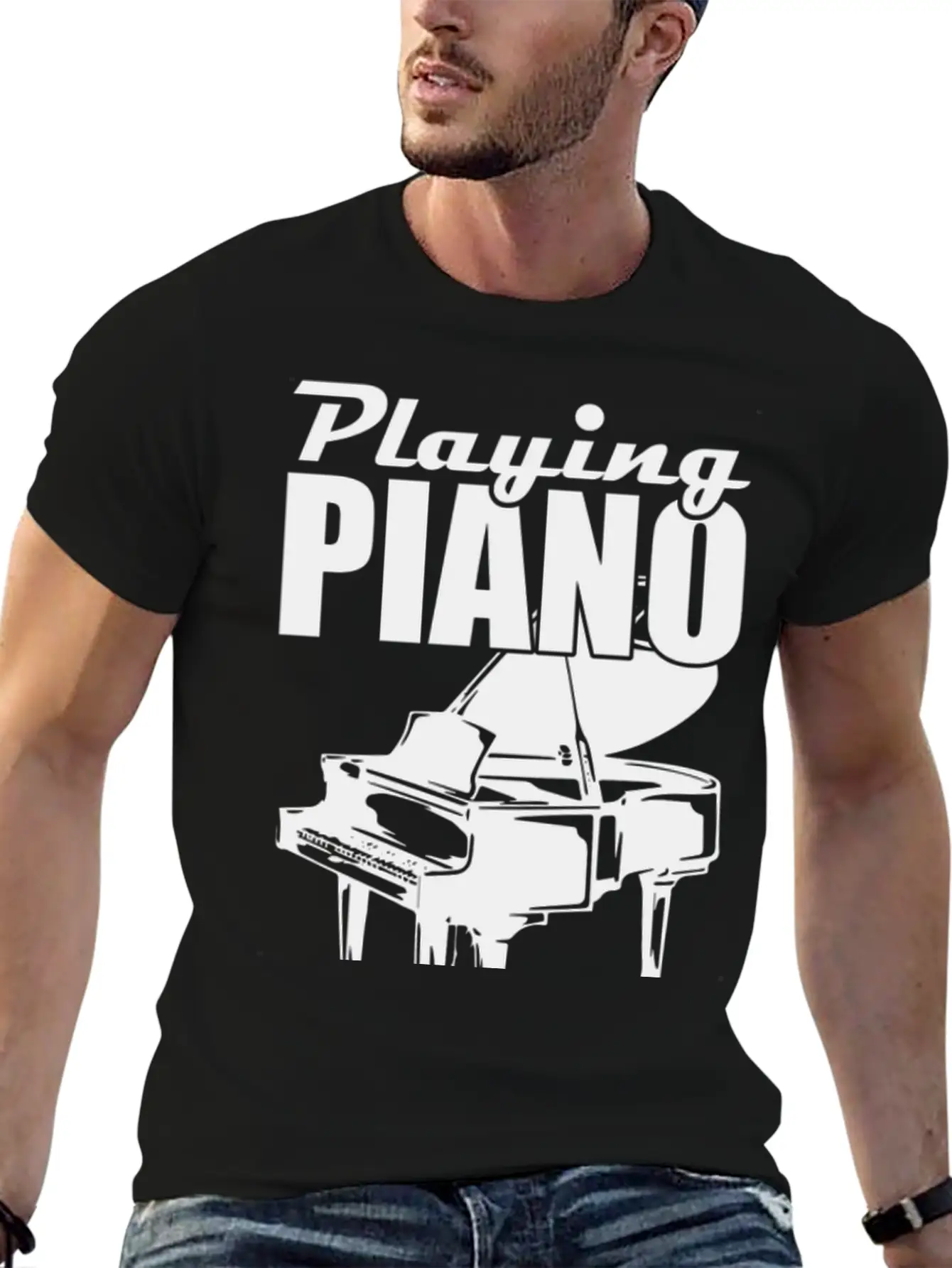 Piano Music Instrument Timeless Short Sleeve Tee – Comfy And Minimalist Design