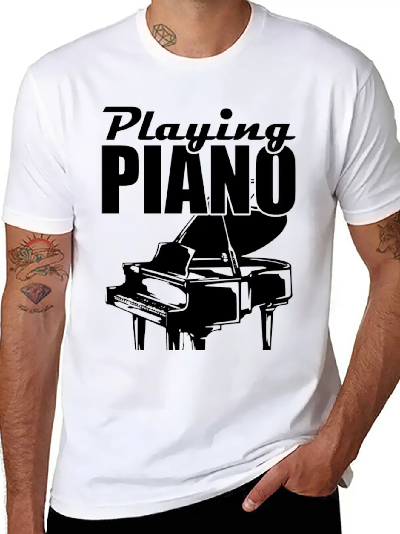 Piano Music Instrument Timeless Short Sleeve Tee – Comfy And Minimalist Design