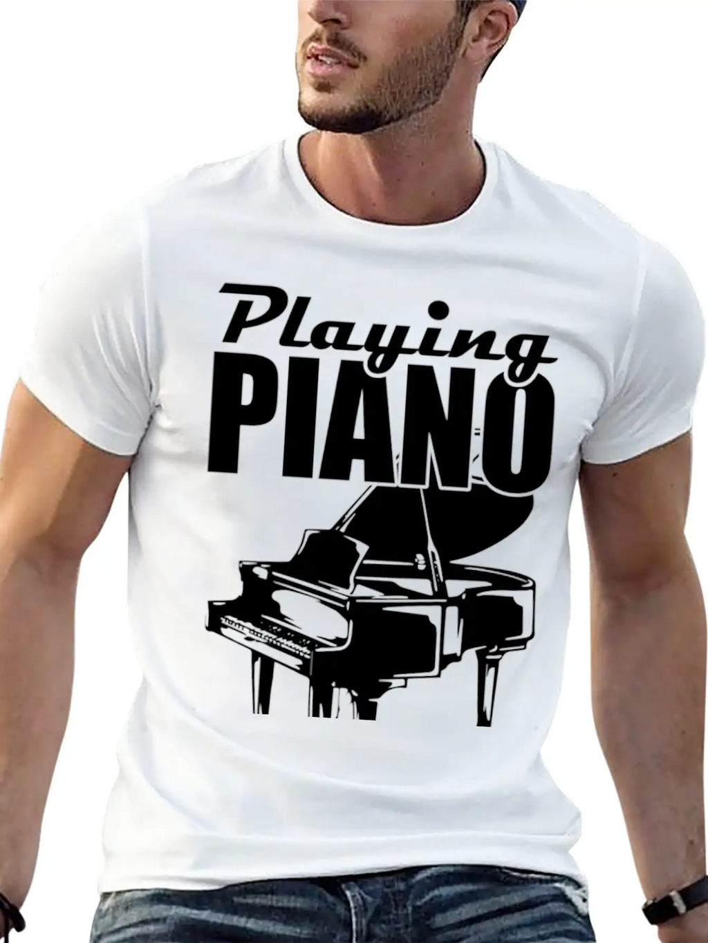 Piano Music Instrument Timeless Short Sleeve Tee – Comfy And Minimalist Design