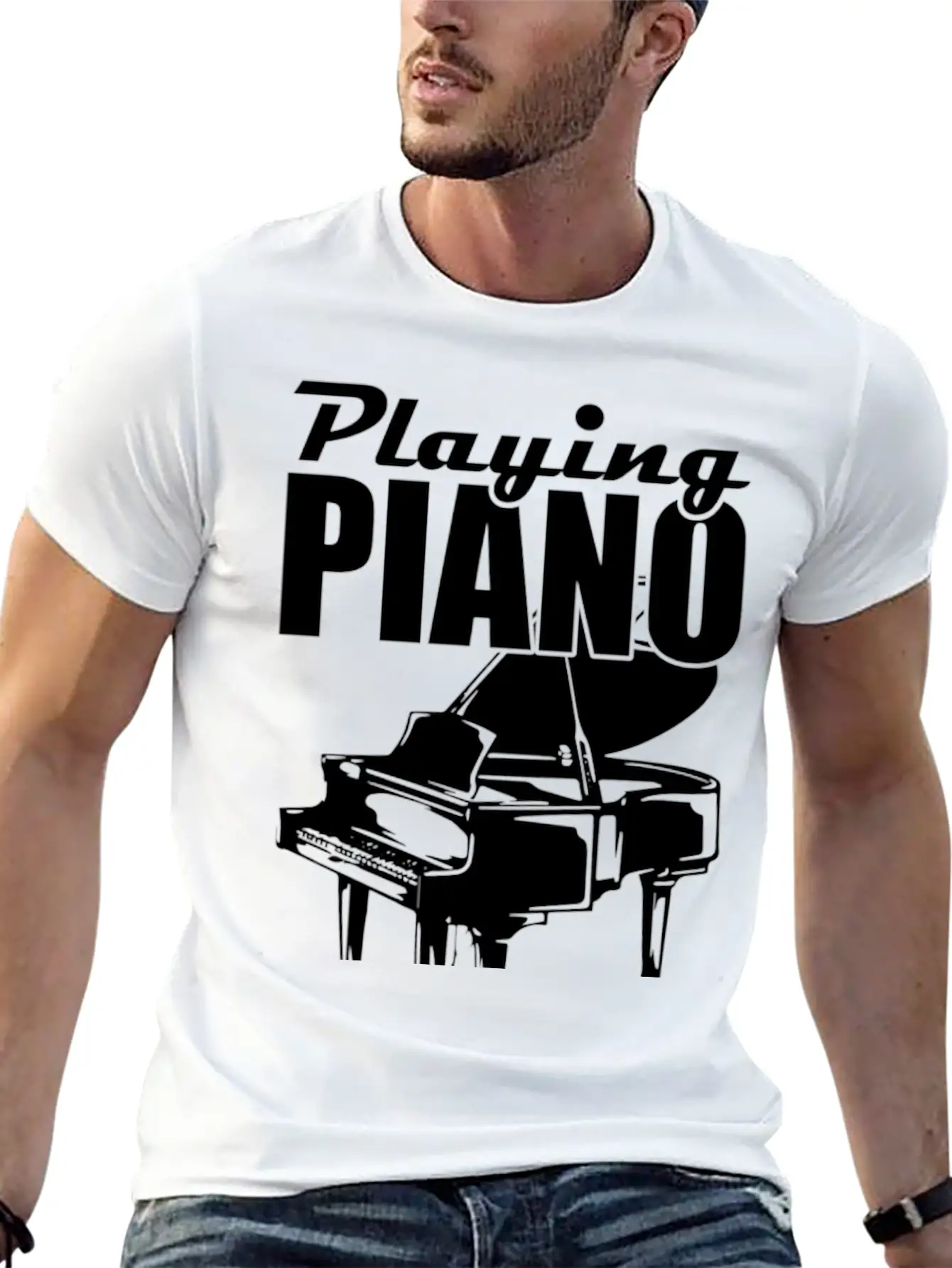 Piano Music Instrument Timeless Short Sleeve Tee – Comfy And Minimalist Design