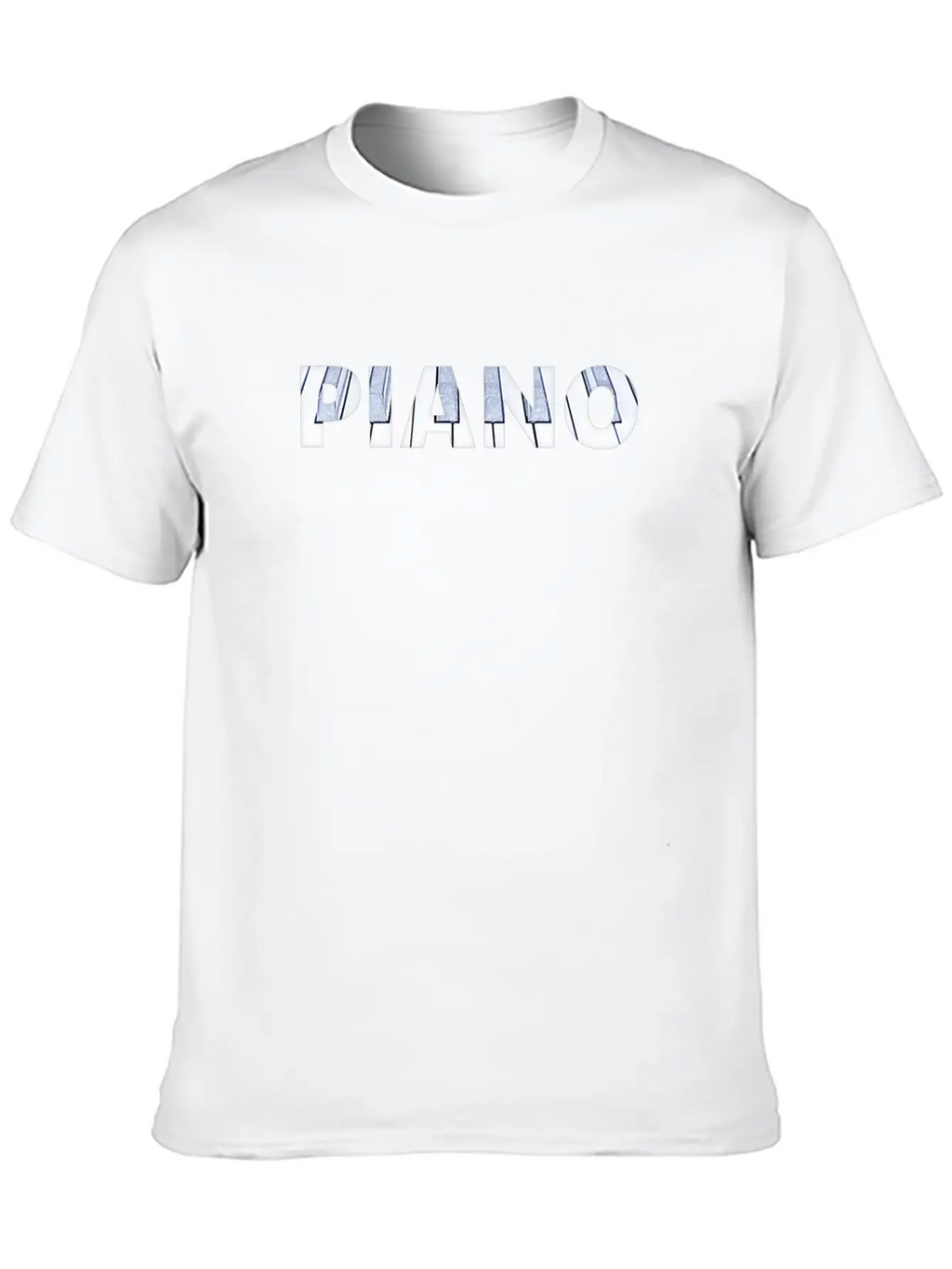PIANO Music Keyboard Design Essential Unisex Summer Tee – Soft Cotton Casual Fit