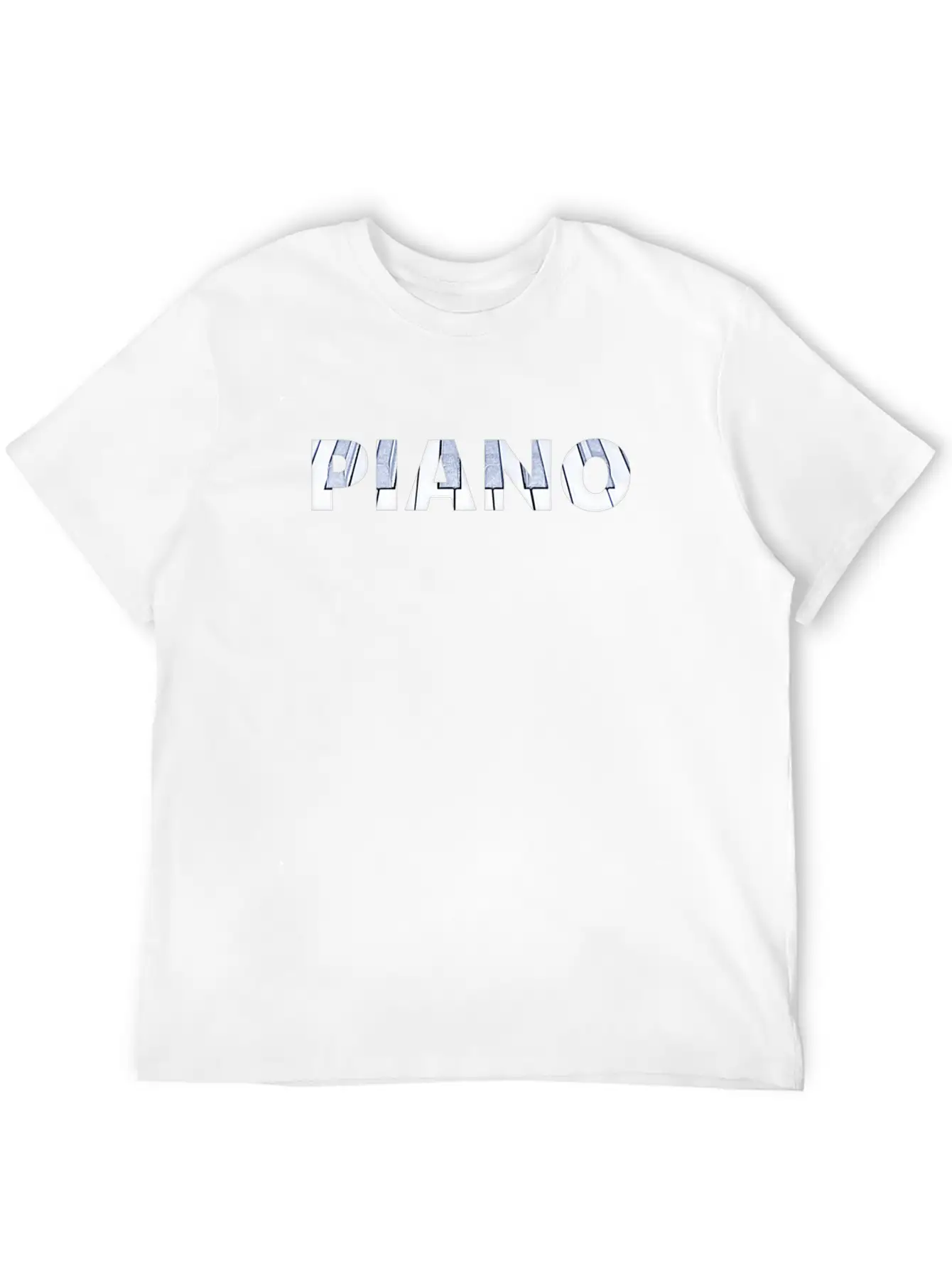 PIANO Music Keyboard Design Essential Unisex Summer Tee – Soft Cotton Casual Fit