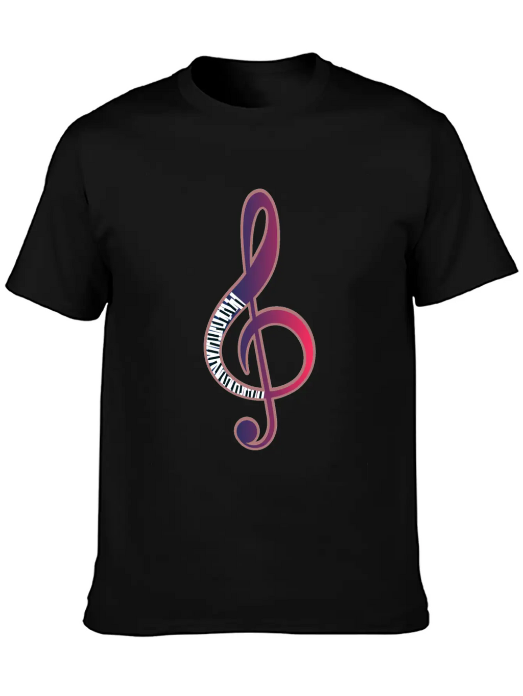 Piano Music Note Musician Pianist Gift Basic Graphic T-Shirt – Daily Comfort In Soft Cotton