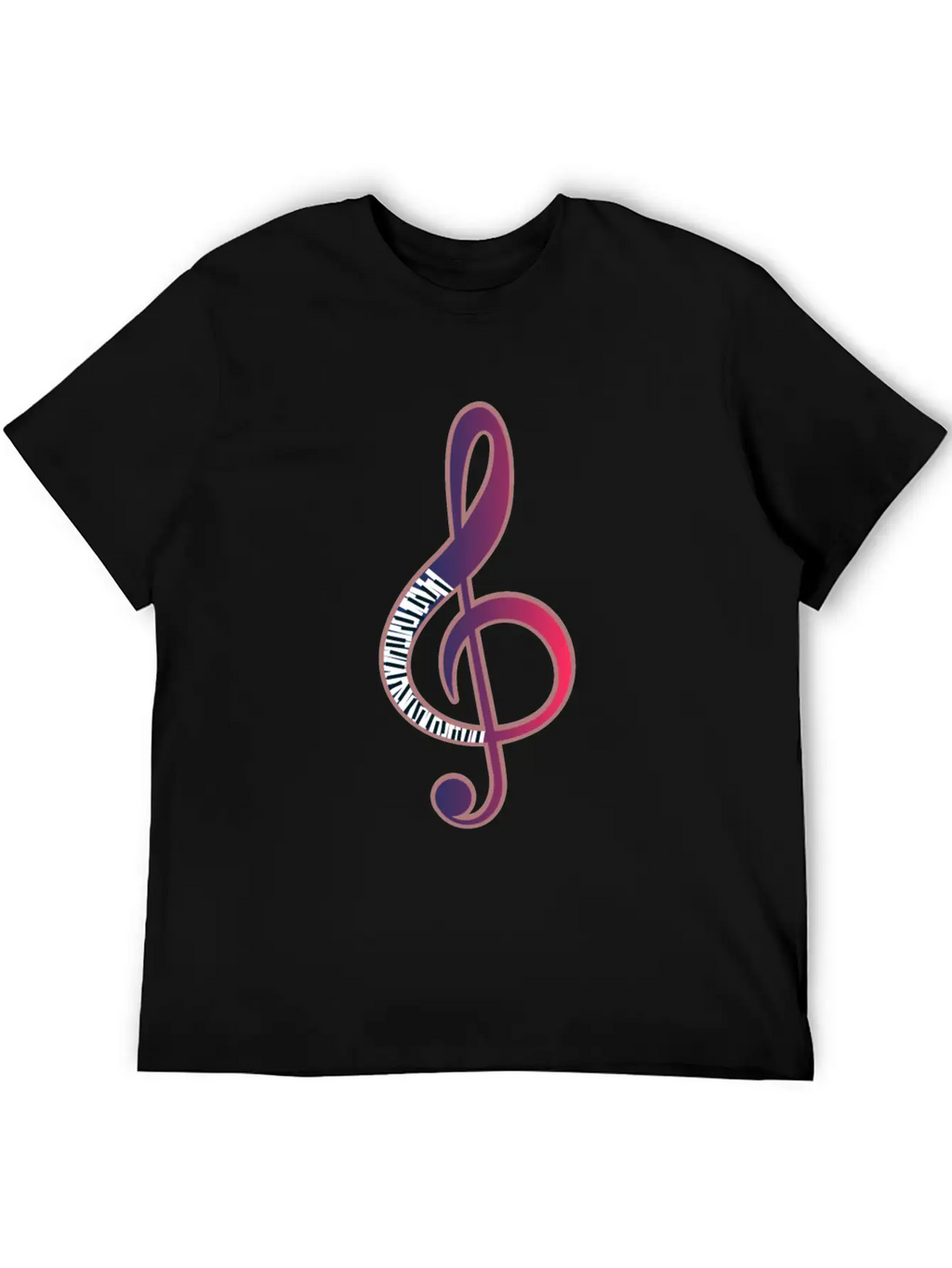 Piano Music Note Musician Pianist Gift Basic Graphic T-Shirt – Daily Comfort In Soft Cotton