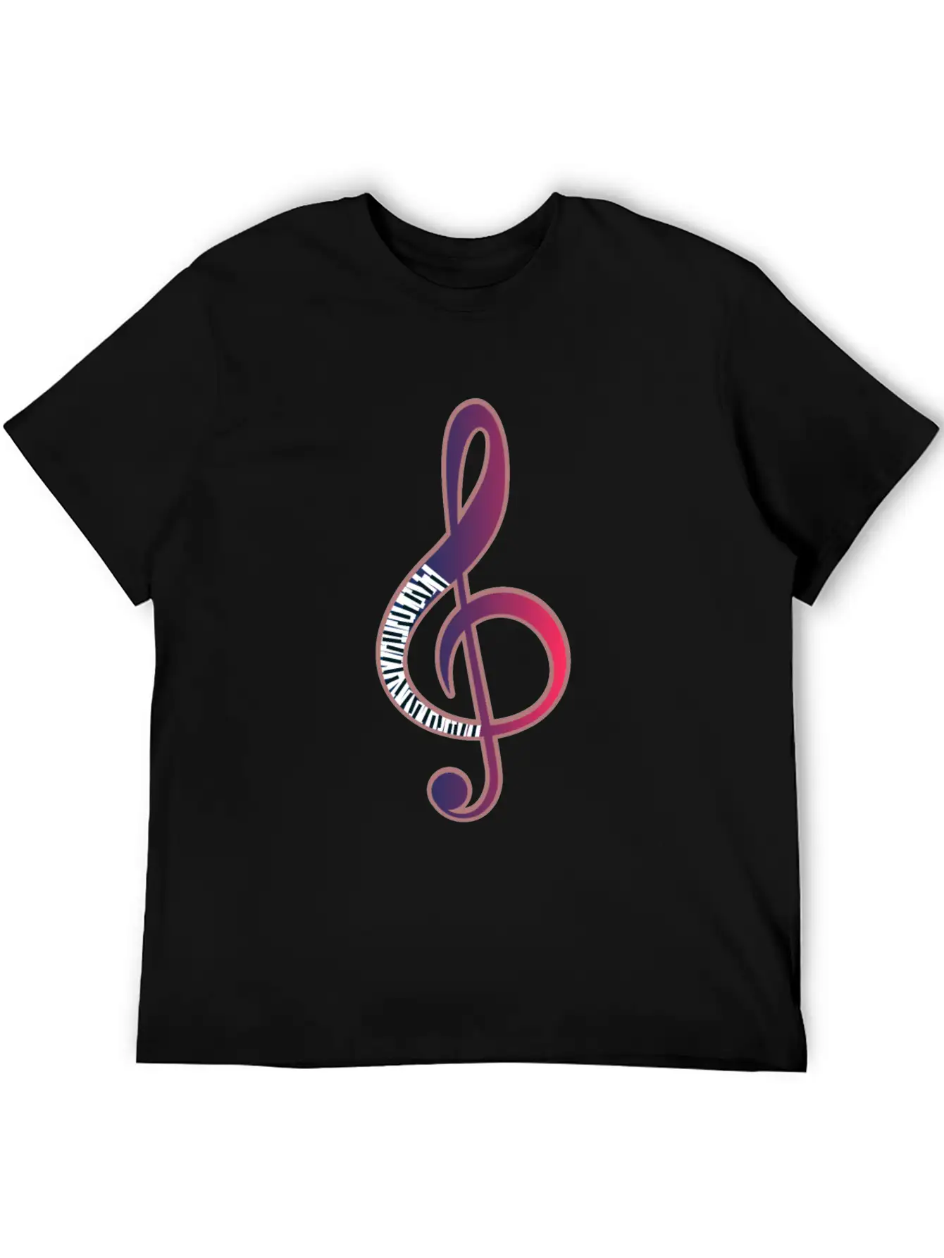 Piano Music Note Musician Pianist Gift Basic Graphic T-Shirt – Daily Comfort In Soft Cotton
