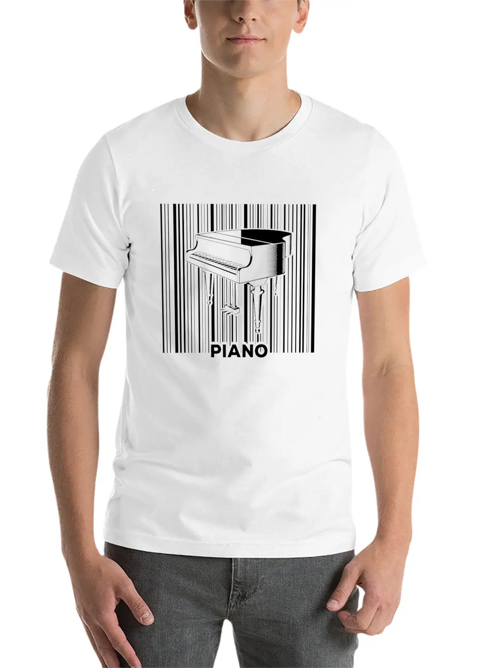Piano Musician Pianist Keyboard Breathable Soft Cotton T-Shirt – Timeless Casual Look
