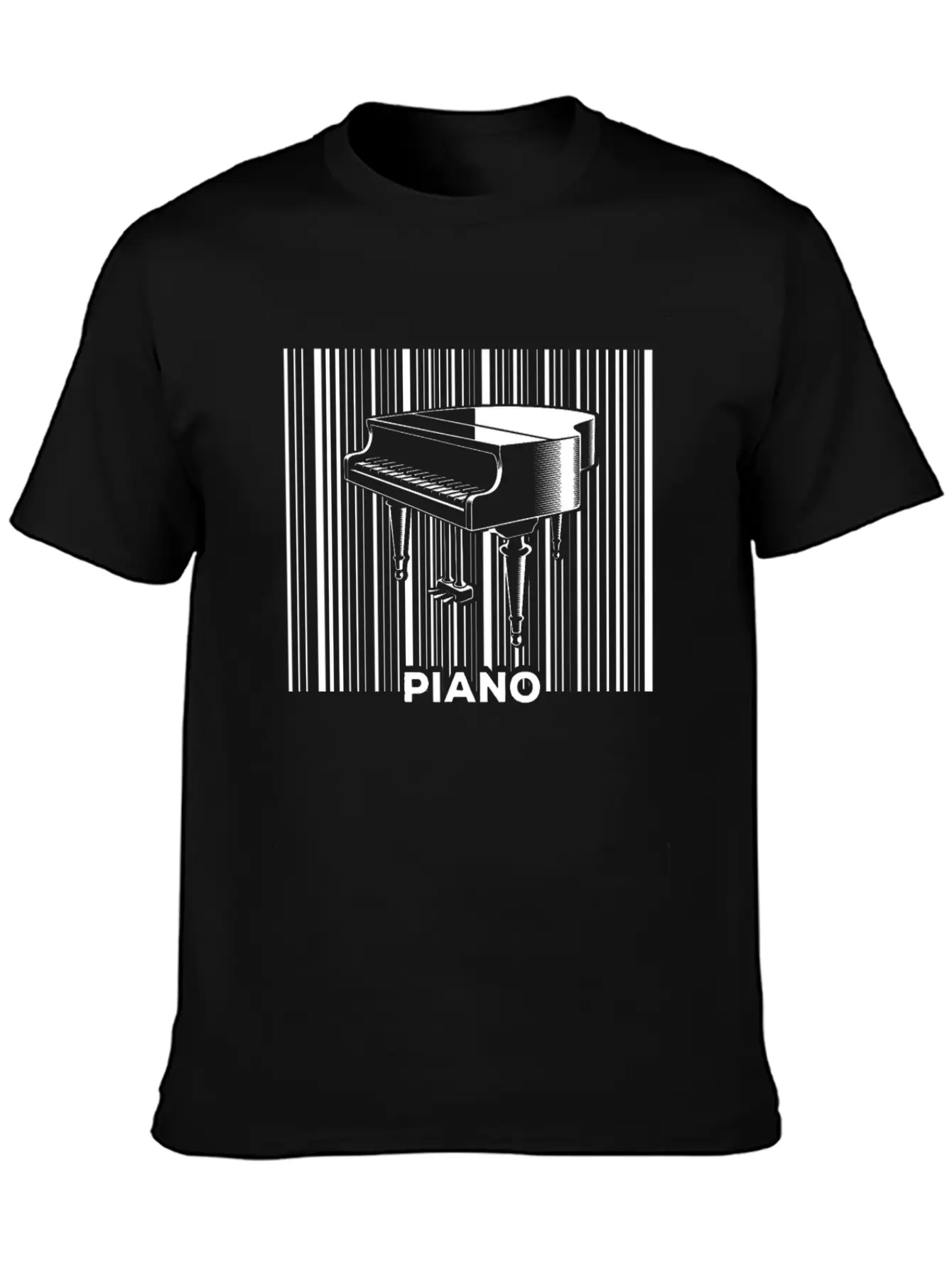Piano Musician Pianist Keyboard Breathable Soft Cotton T-Shirt – Timeless Casual Look