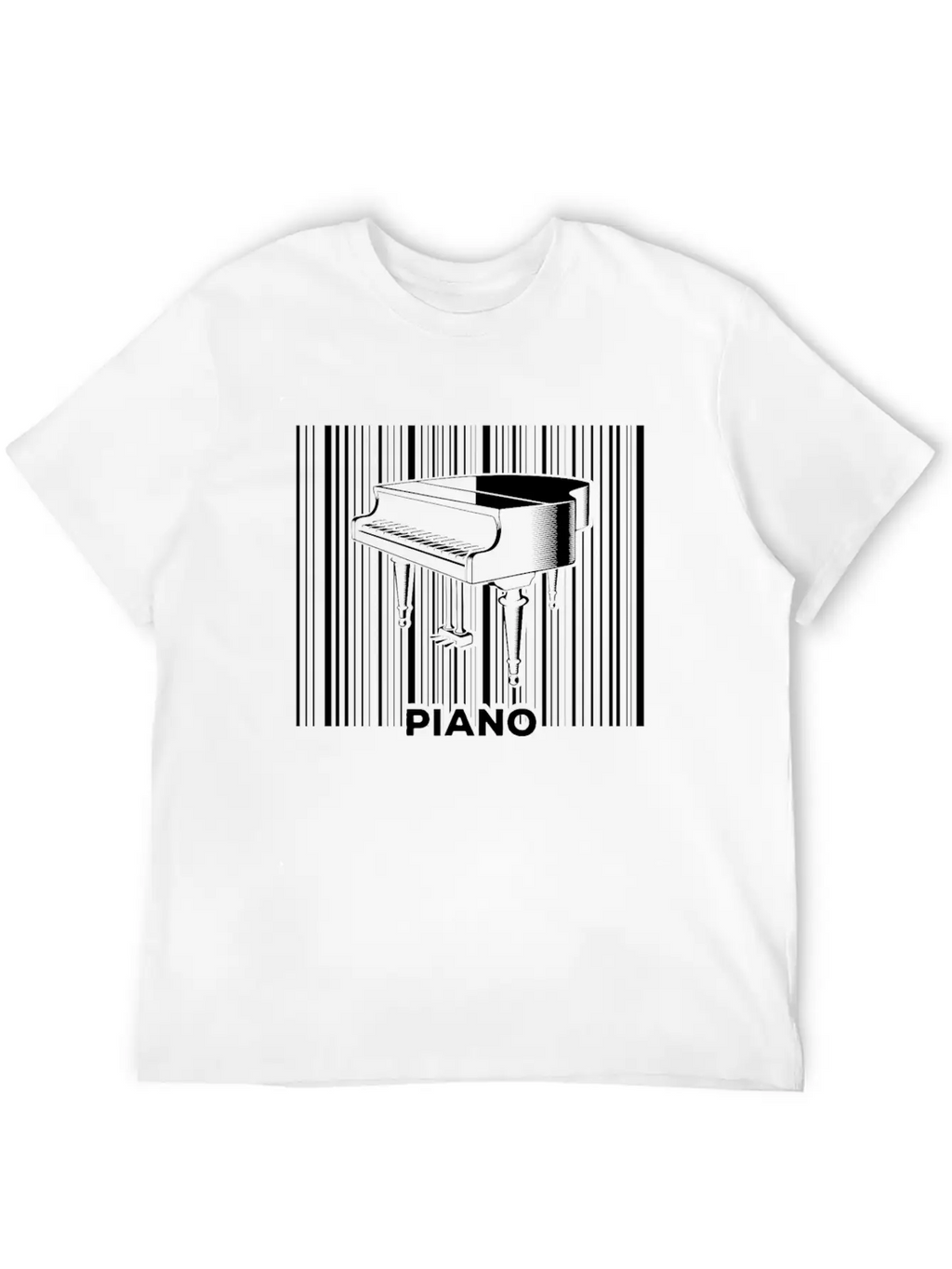 Piano Musician Pianist Keyboard Breathable Soft Cotton T-Shirt – Timeless Casual Look