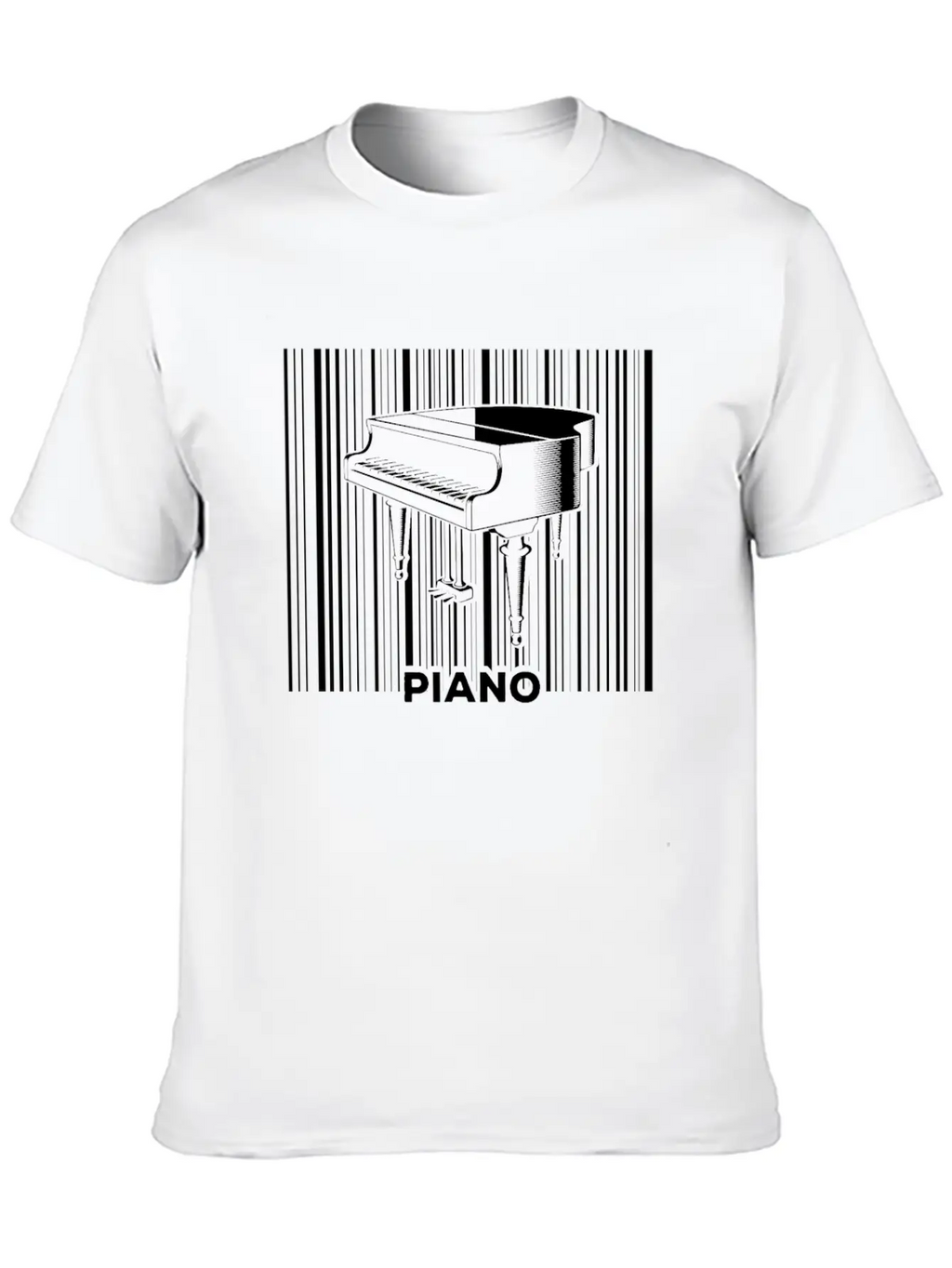 Piano Musician Pianist Keyboard Breathable Soft Cotton T-Shirt – Timeless Casual Look
