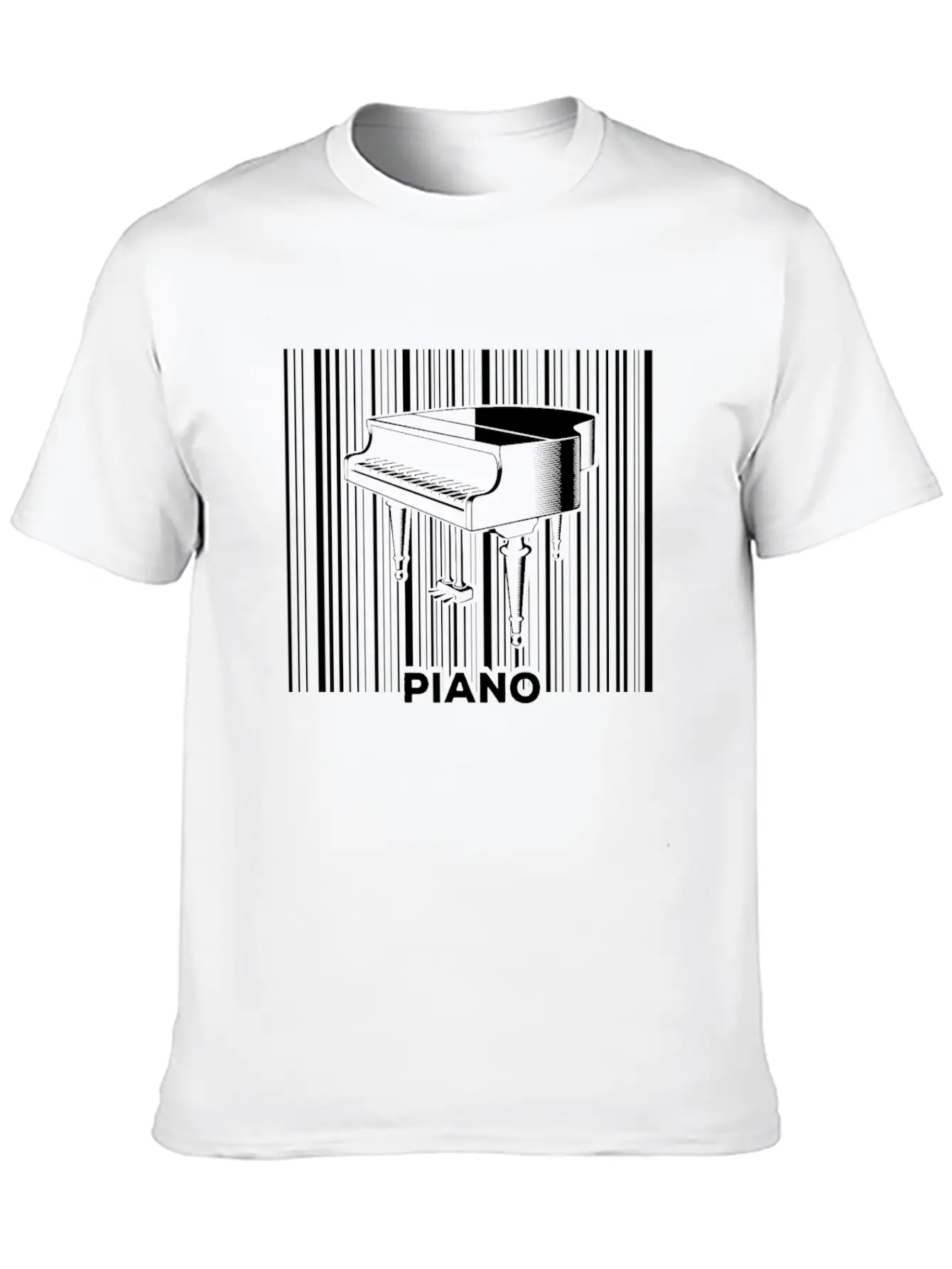 Piano Musician Pianist Keyboard Breathable Soft Cotton T-Shirt – Timeless Casual Look