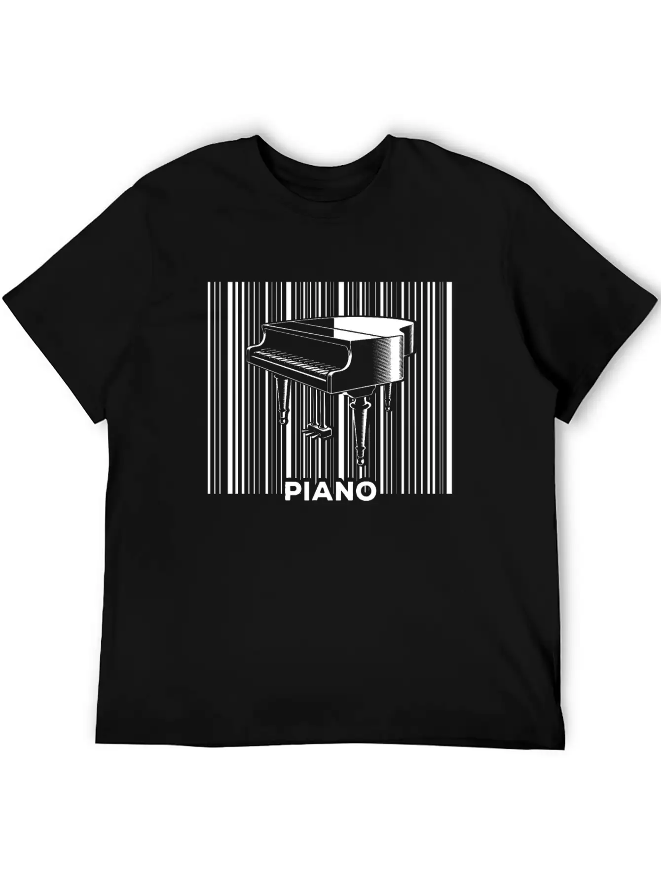 Piano Musician Pianist Keyboard Breathable Soft Cotton T-Shirt – Timeless Casual Look