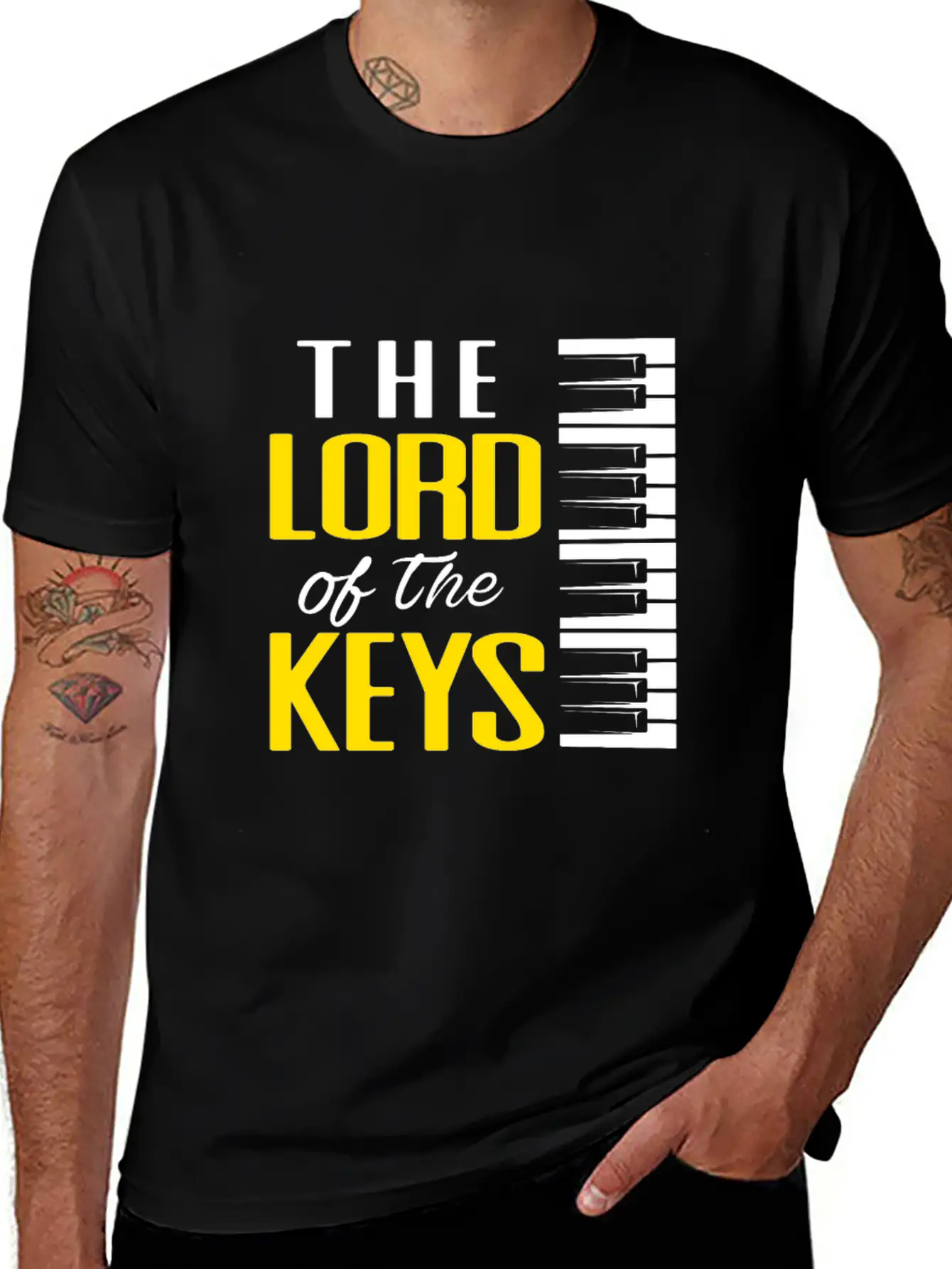 Piano Pianist Classical Music Instrument Composer Stylish Everyday T-Shirt – Unisex Basic Cotton Tee