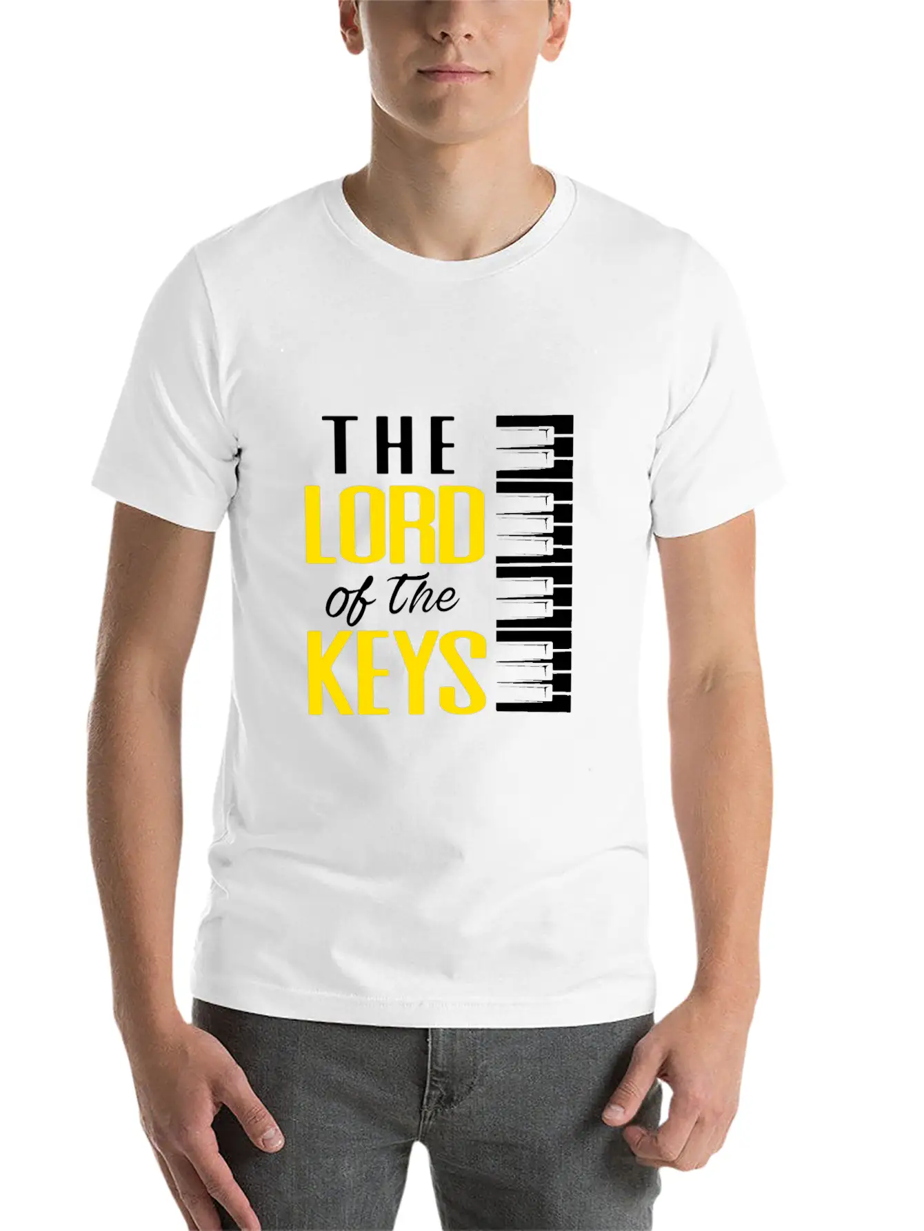Piano Pianist Classical Music Instrument Composer Stylish Everyday T-Shirt – Unisex Basic Cotton Tee