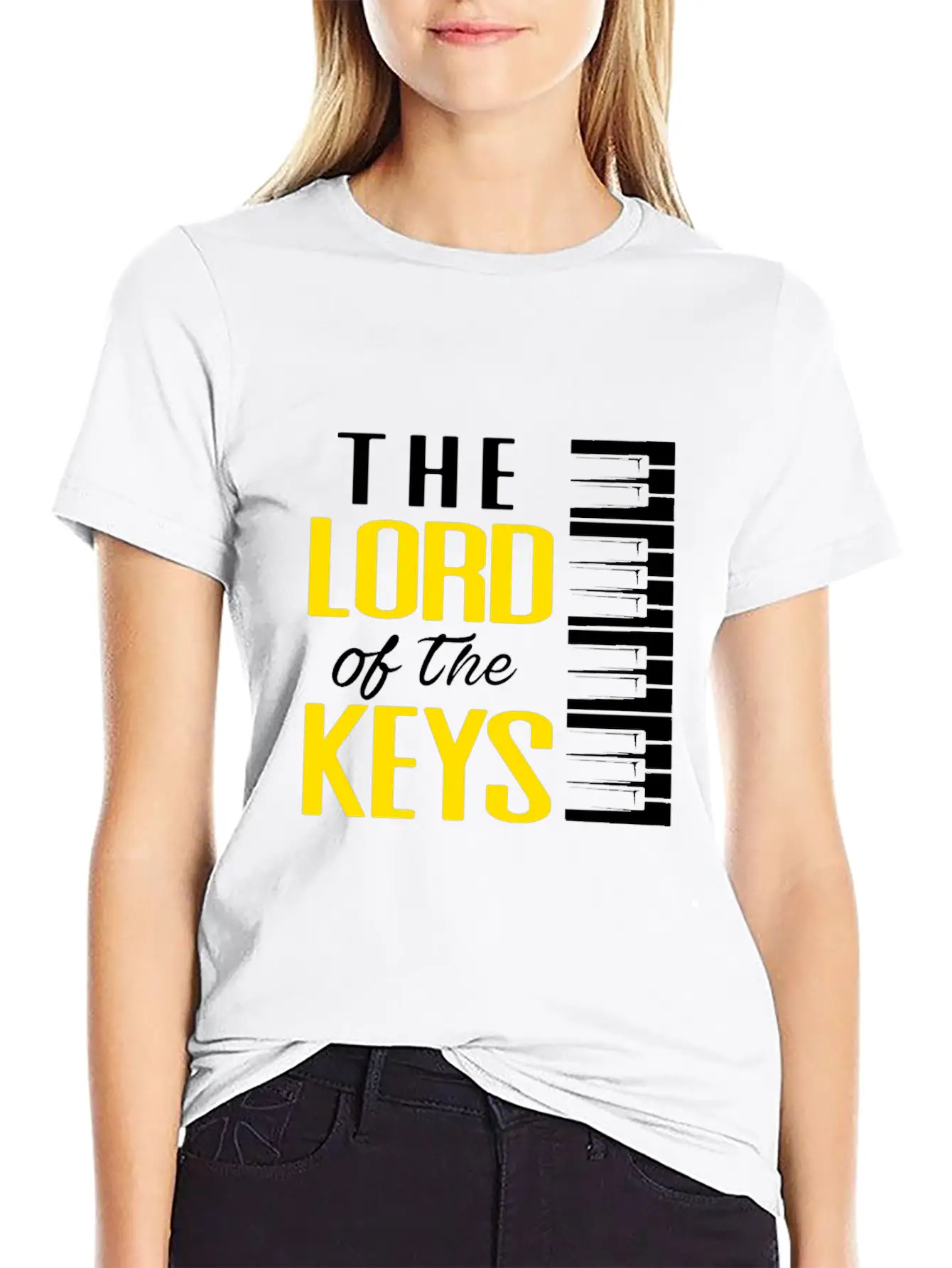 Piano Pianist Classical Music Instrument Composer Stylish Everyday T-Shirt – Unisex Basic Cotton Tee