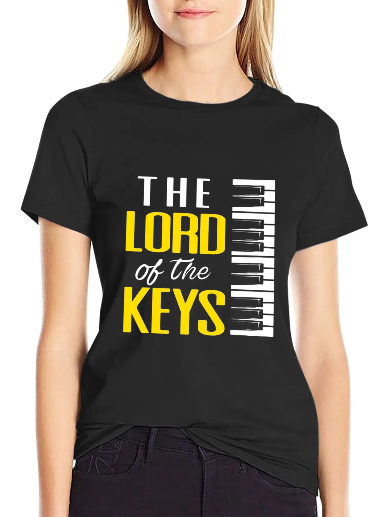 Piano Pianist Classical Music Instrument Composer Stylish Everyday T-Shirt – Unisex Basic Cotton Tee