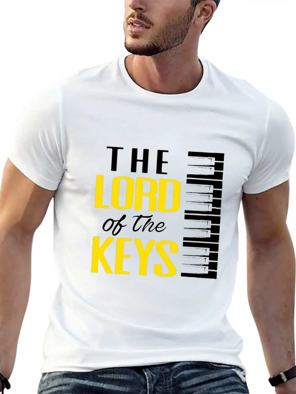 Piano Pianist Classical Music Instrument Composer Stylish Everyday T-Shirt – Unisex Basic Cotton Tee