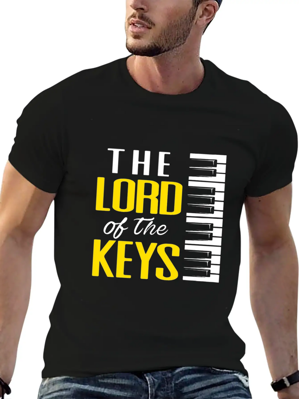 Piano Pianist Classical Music Instrument Composer Stylish Everyday T-Shirt – Unisex Basic Cotton Tee