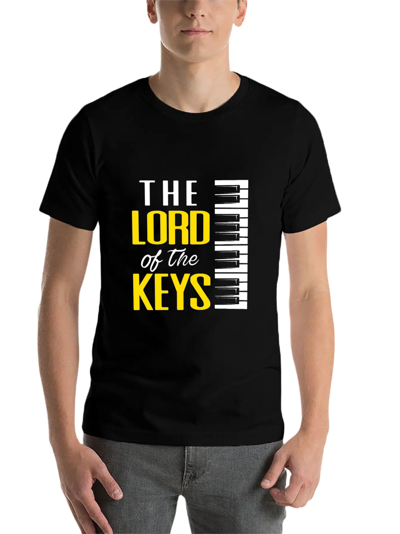 Piano Pianist Classical Music Instrument Composer Stylish Everyday T-Shirt – Unisex Basic Cotton Tee