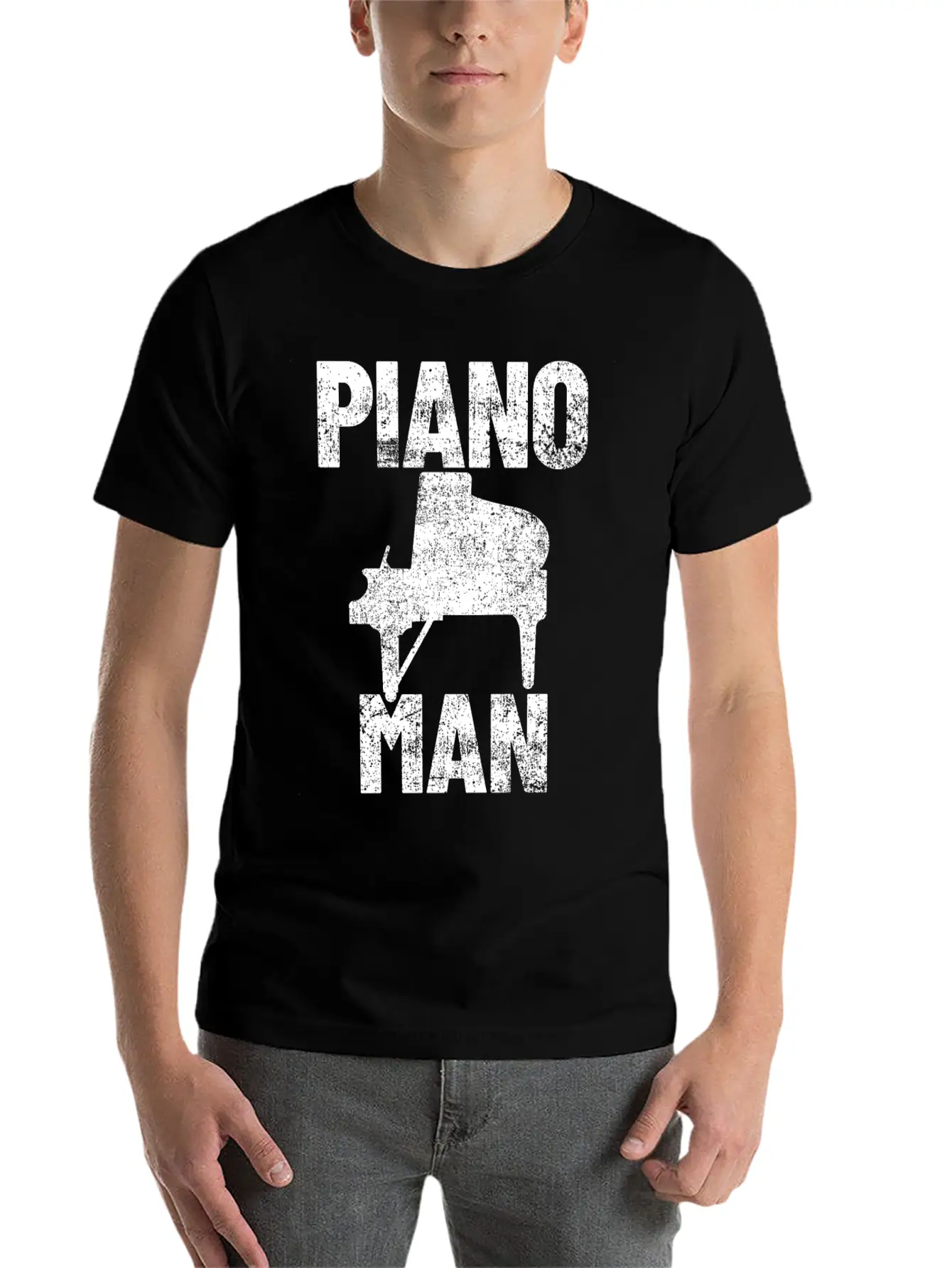 Piano Pianist Relaxed Everyday Tee – Lightweight And Durable Cotton