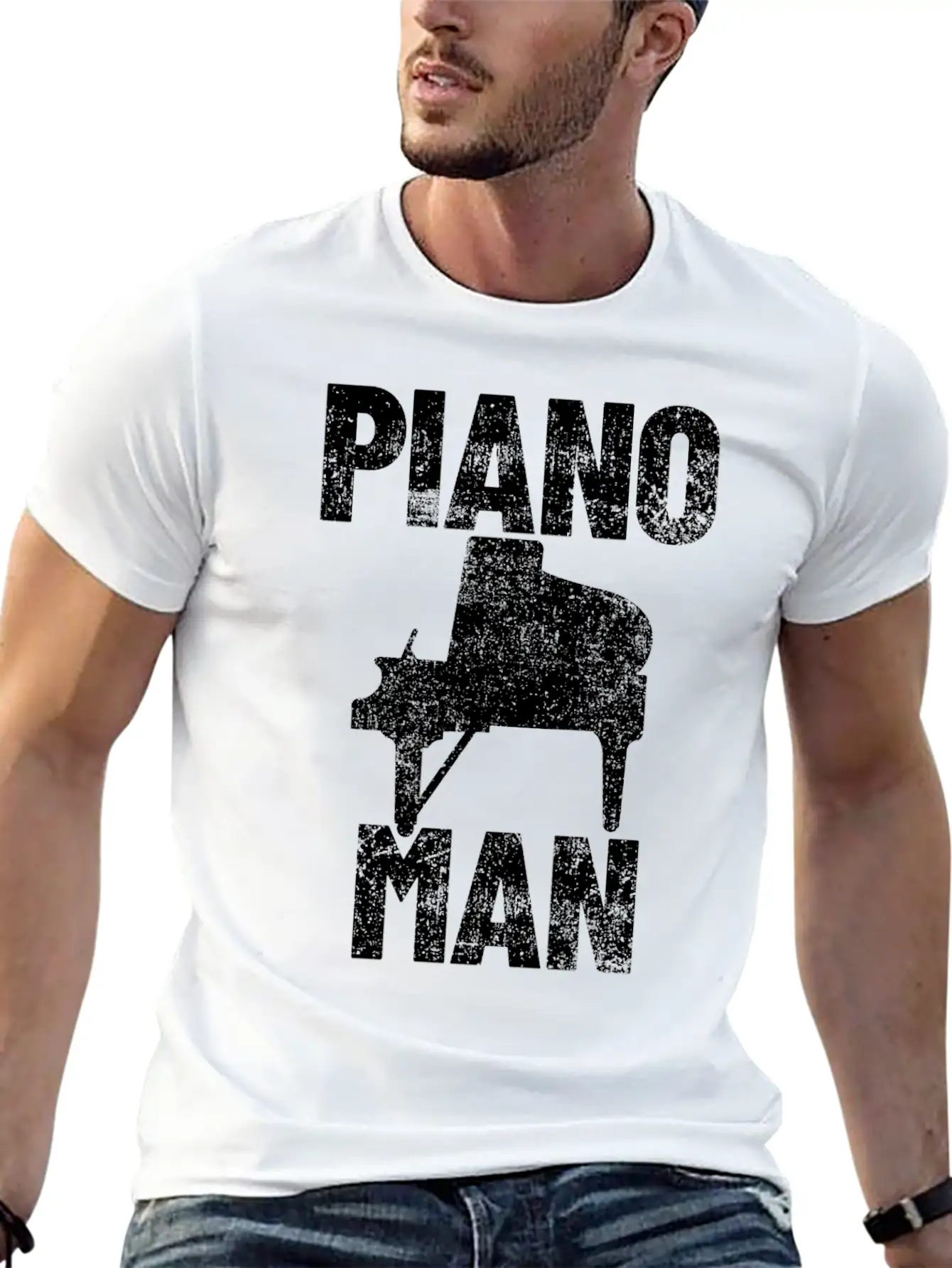 Piano Pianist Relaxed Everyday Tee – Lightweight And Durable Cotton