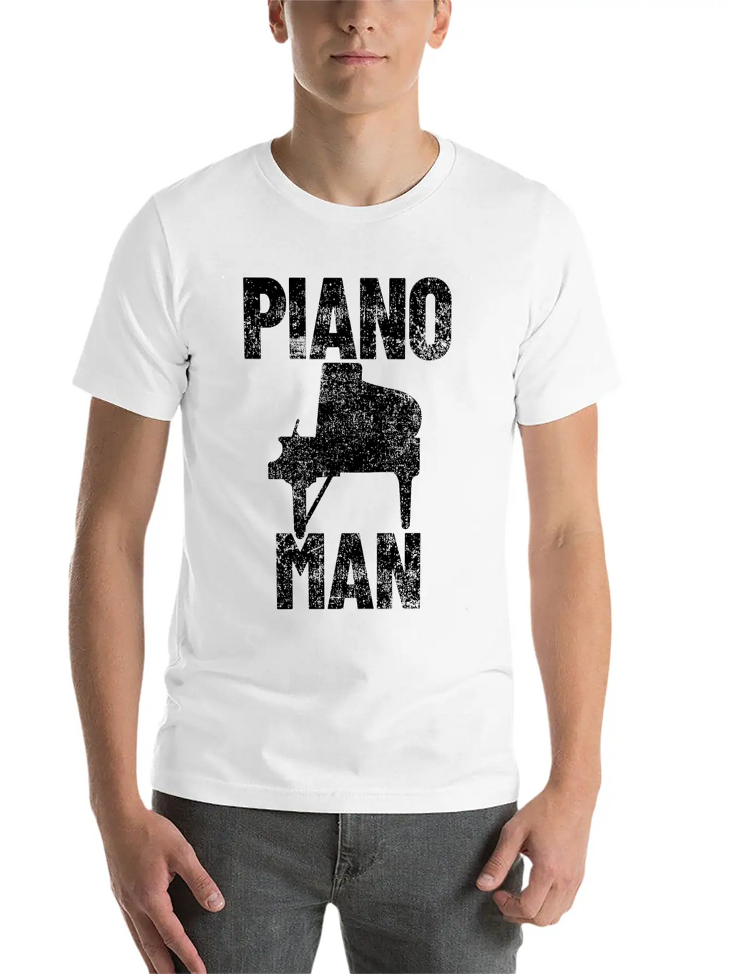 Piano Pianist Relaxed Everyday Tee – Lightweight And Durable Cotton