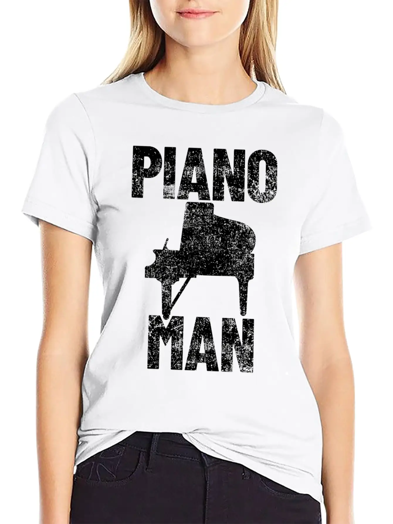 Piano Pianist Relaxed Everyday Tee – Lightweight And Durable Cotton