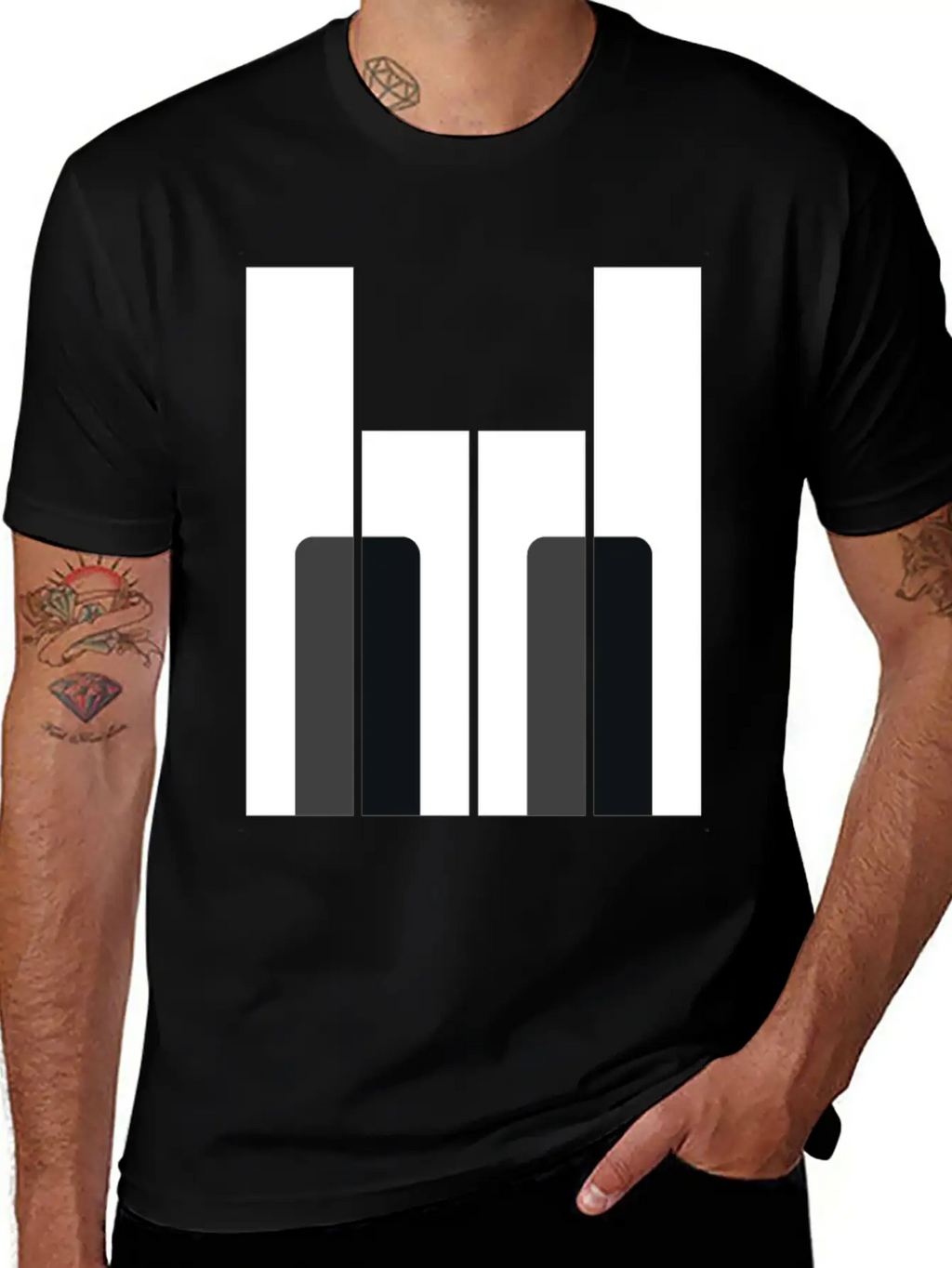 Piano Rock - Pianist Hard Rock Metal Music Gift Breathable Soft Cotton T-Shirt – Timeless Casual Look