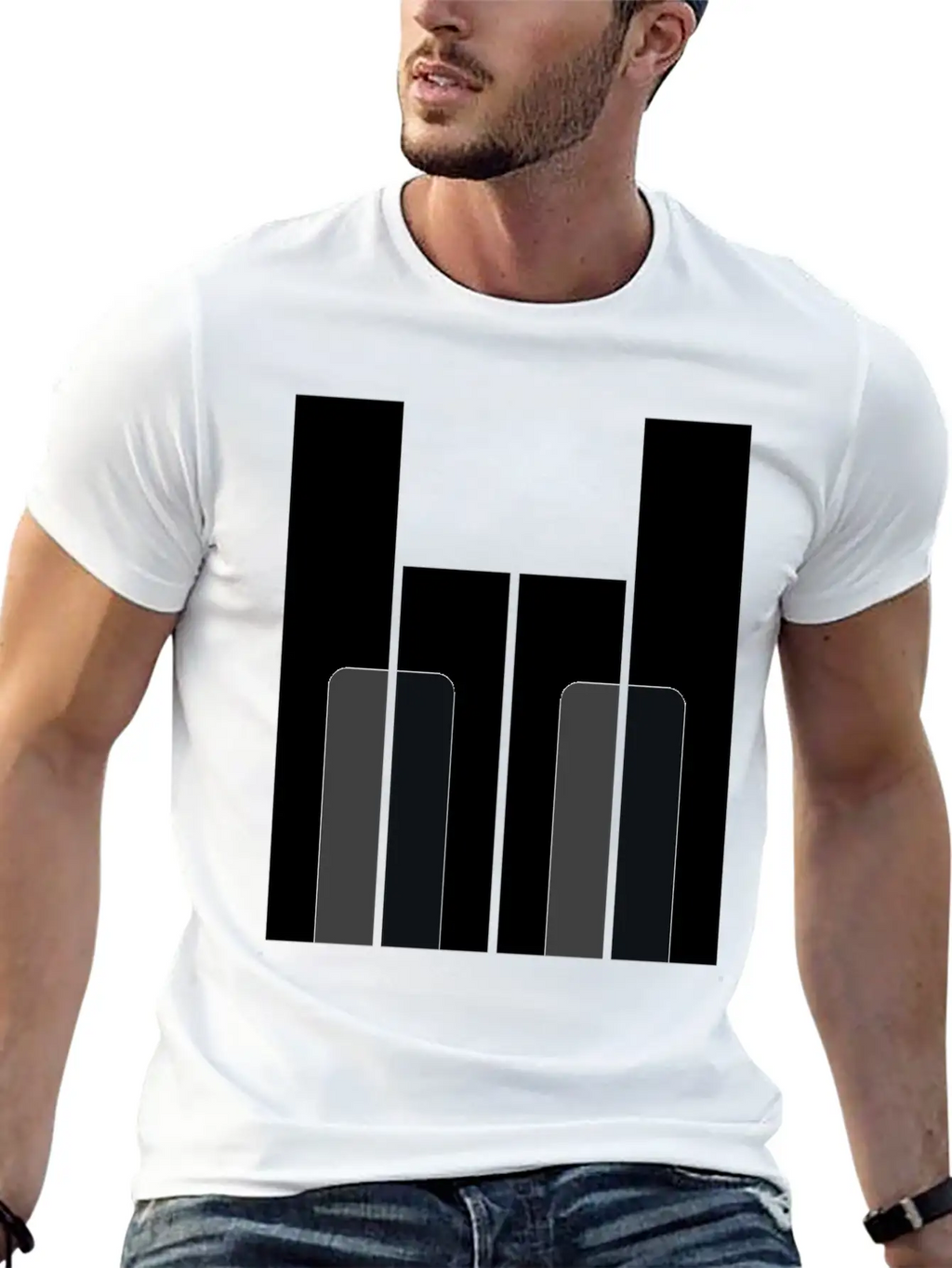 Piano Rock - Pianist Hard Rock Metal Music Gift Breathable Soft Cotton T-Shirt – Timeless Casual Look