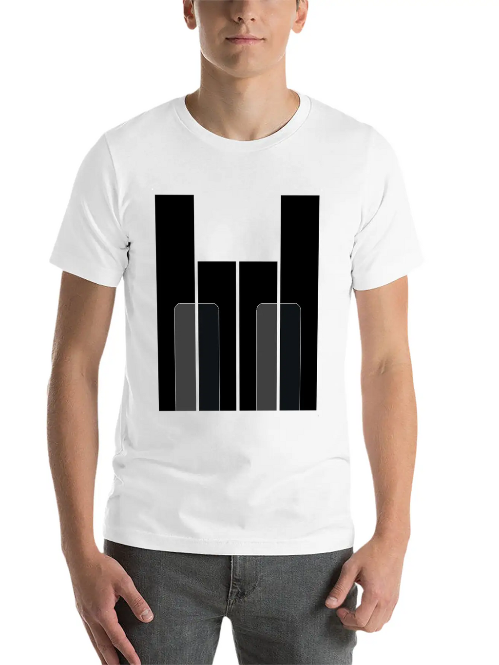 Piano Rock - Pianist Hard Rock Metal Music Gift Breathable Soft Cotton T-Shirt – Timeless Casual Look