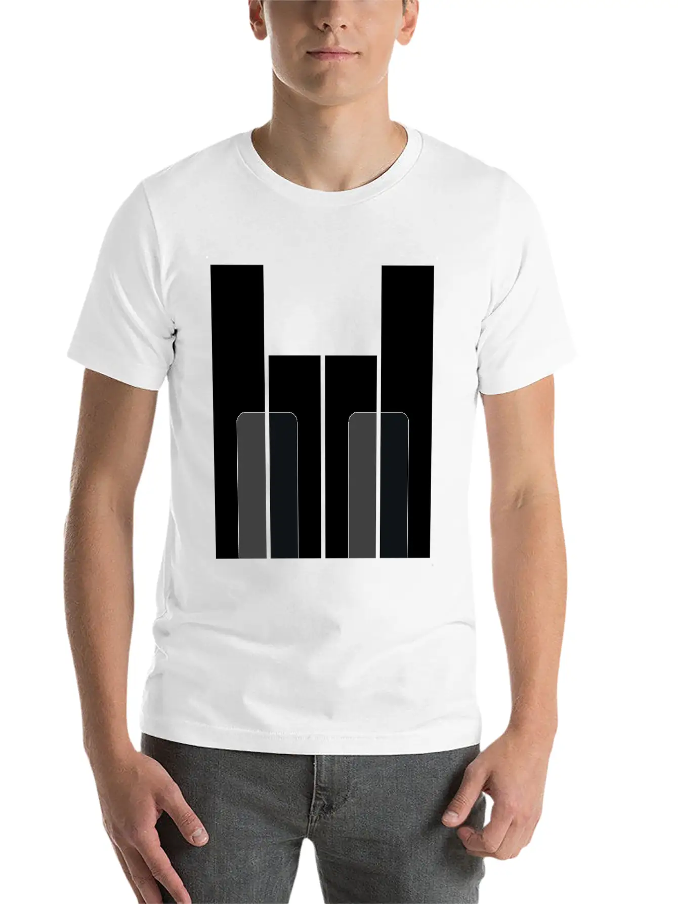 Piano Rock - Pianist Hard Rock Metal Music Gift Breathable Soft Cotton T-Shirt – Timeless Casual Look