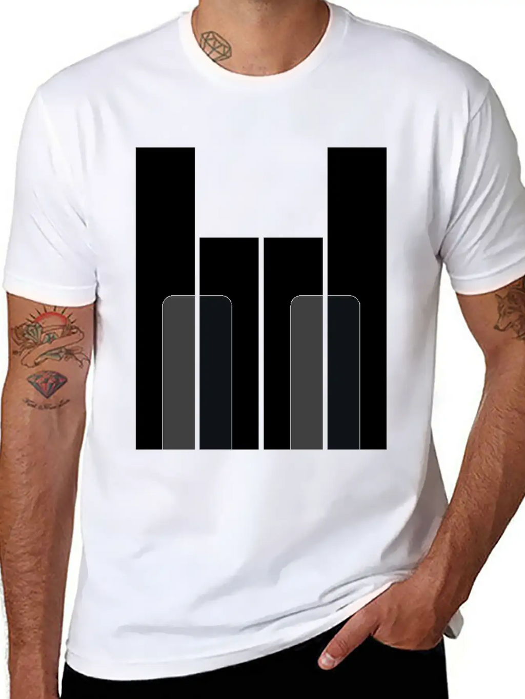 Piano Rock - Pianist Hard Rock Metal Music Gift Breathable Soft Cotton T-Shirt – Timeless Casual Look
