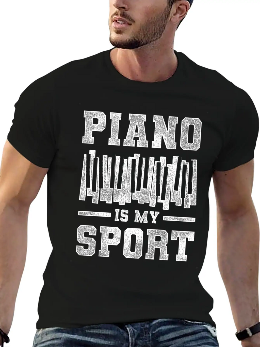 Piano Sport Basic Graphic T-Shirt – Daily Comfort In Soft Cotton
