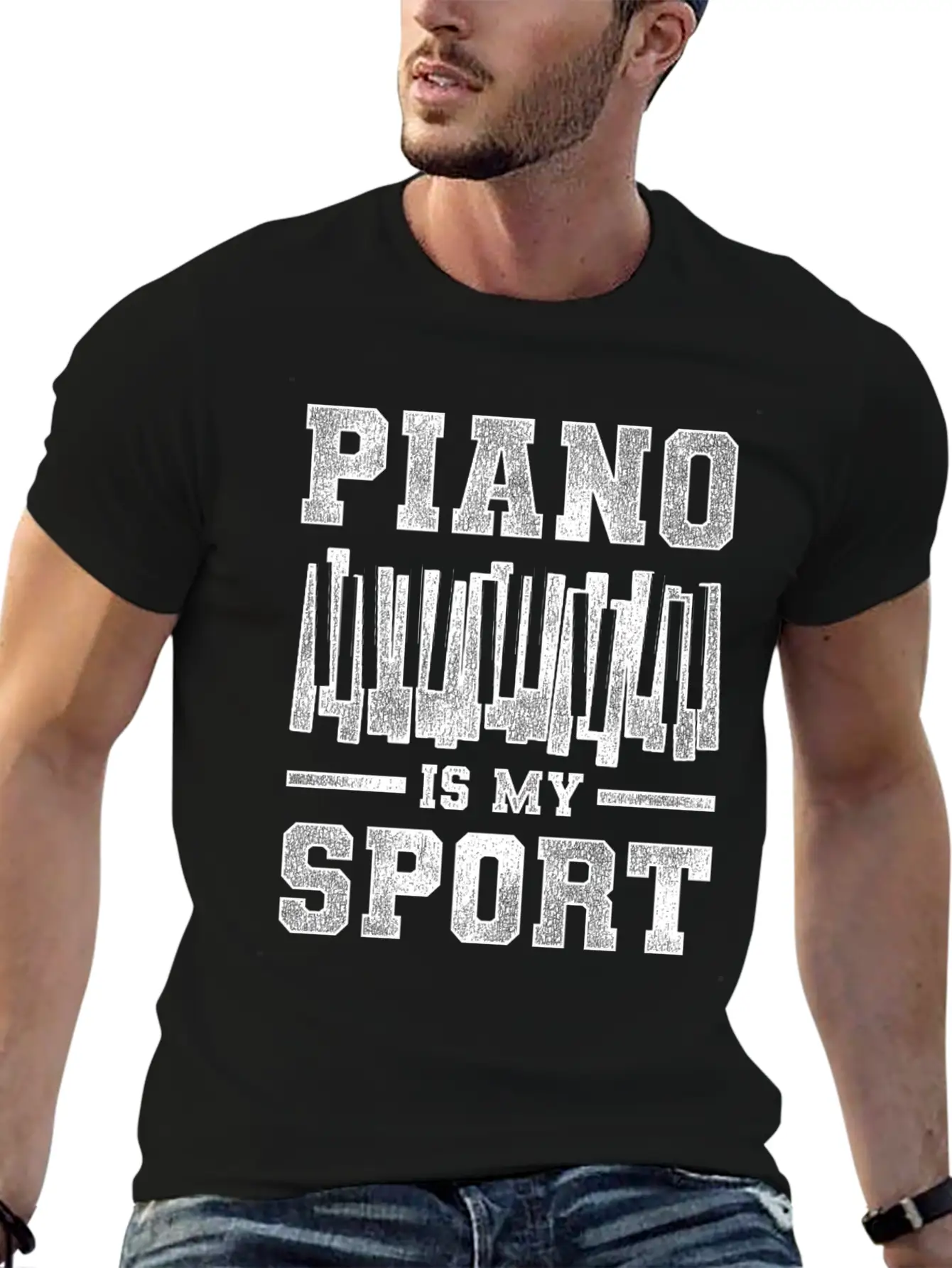 Piano Sport Basic Graphic T-Shirt – Daily Comfort In Soft Cotton