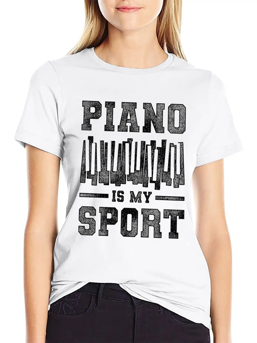 Piano Sport Basic Graphic T-Shirt – Daily Comfort In Soft Cotton