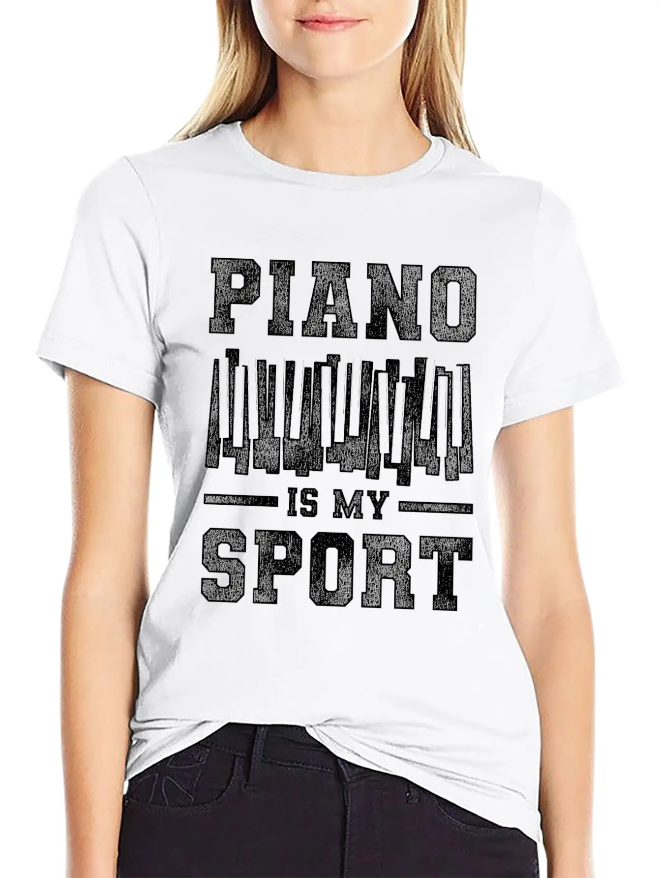 Piano Sport Basic Graphic T-Shirt – Daily Comfort In Soft Cotton