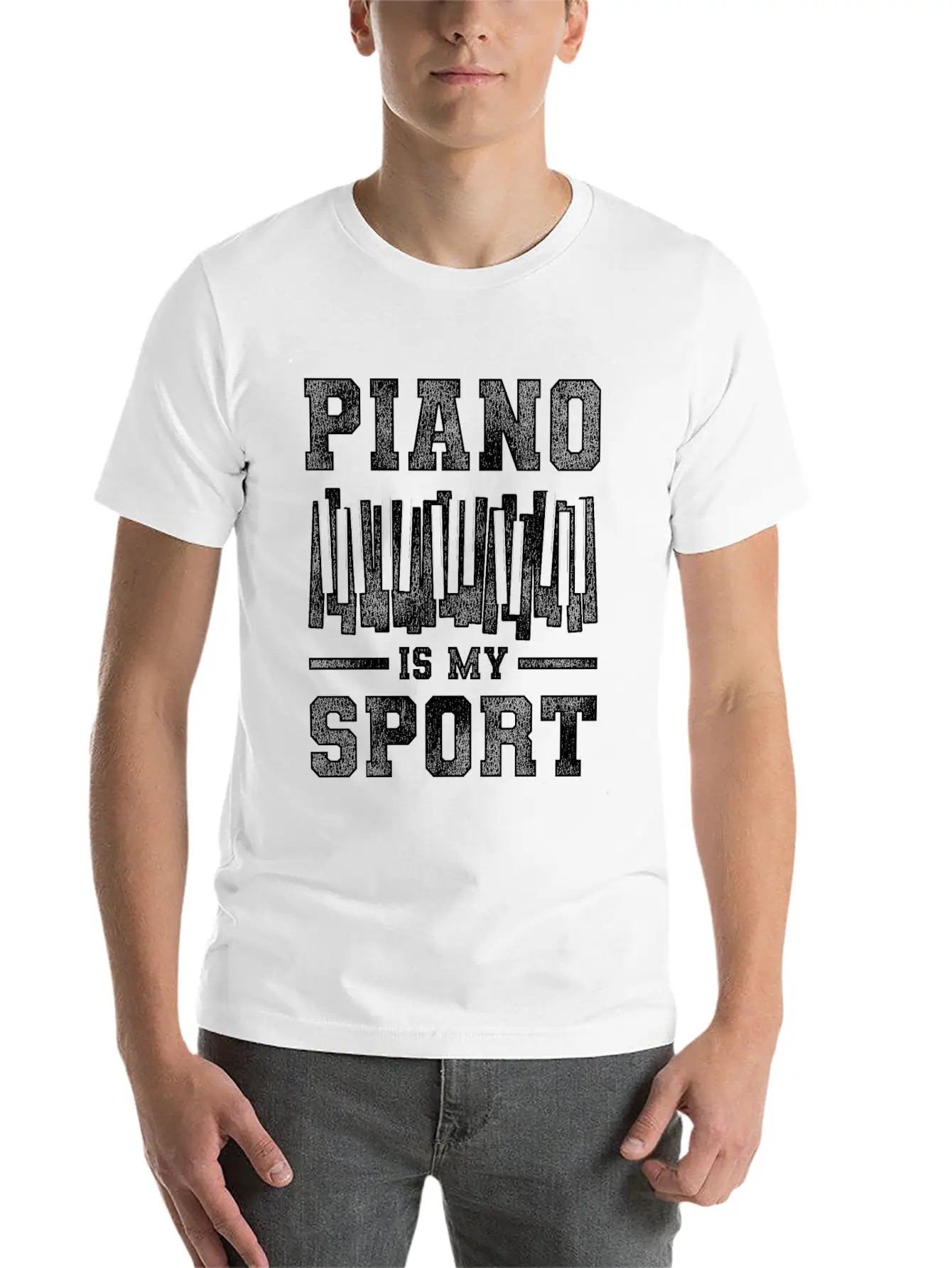 Piano Sport Basic Graphic T-Shirt – Daily Comfort In Soft Cotton