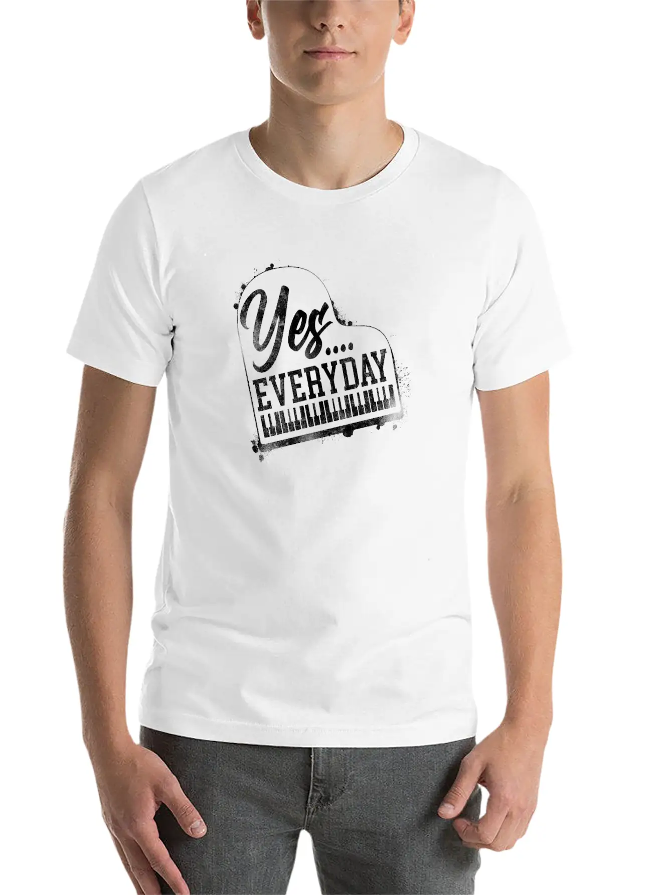 Piano Teacher Pianist Keyboard Yes Classic Cotton Tee – Unisex Comfort For Any Season