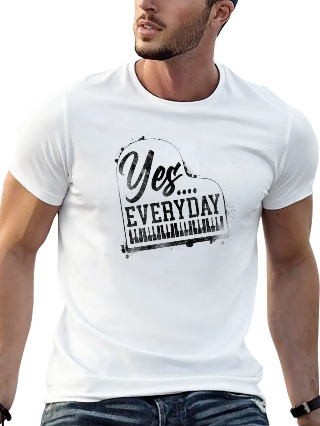 Piano Teacher Pianist Keyboard Yes Classic Cotton Tee – Unisex Comfort For Any Season
