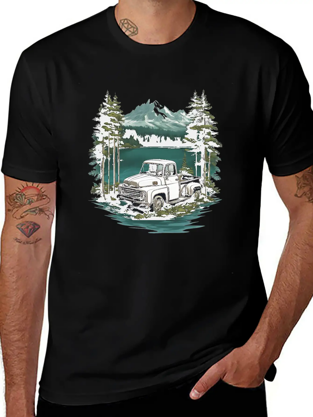 Pickup Truck Essential Cotton Tee For Daily Outfits – Unisex Style