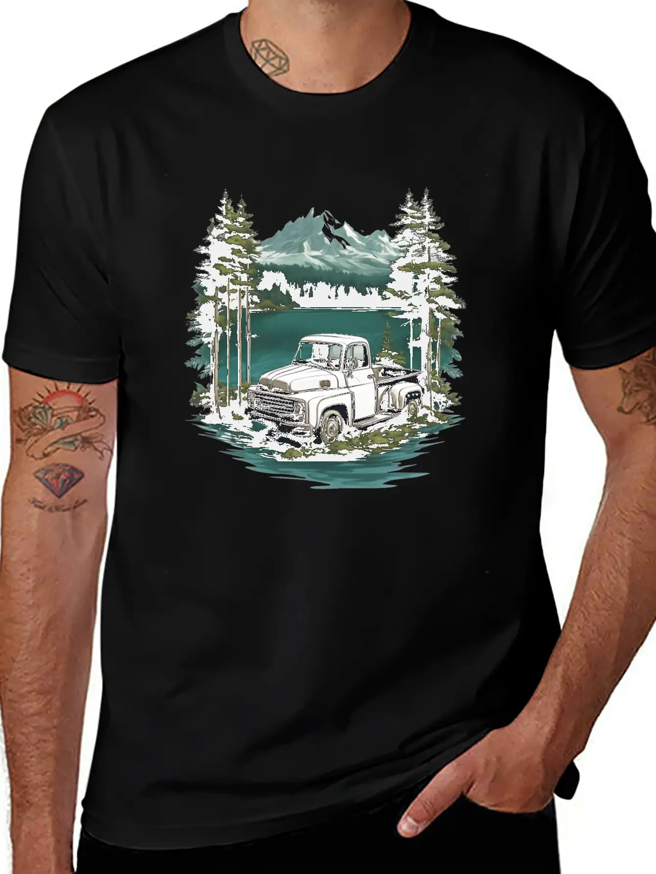 Pickup Truck Essential Cotton Tee For Daily Outfits – Unisex Style