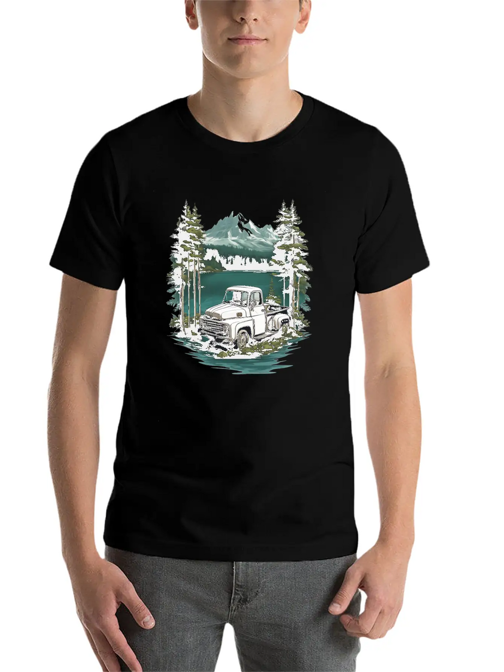 Pickup Truck Essential Cotton Tee For Daily Outfits – Unisex Style