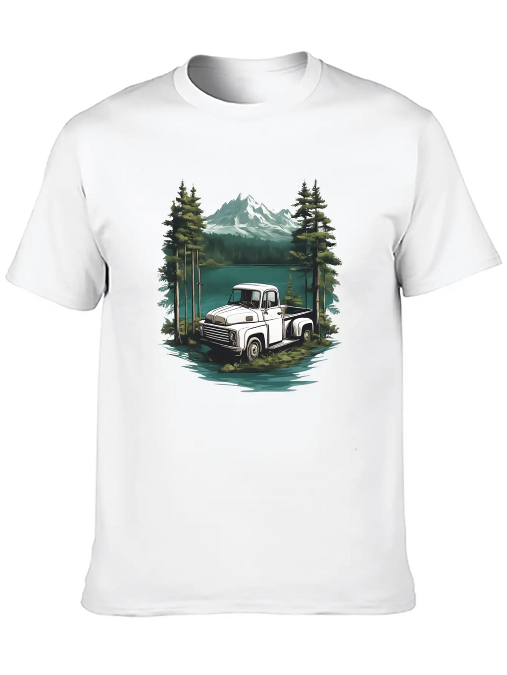 Pickup Truck Essential Cotton Tee For Daily Outfits – Unisex Style