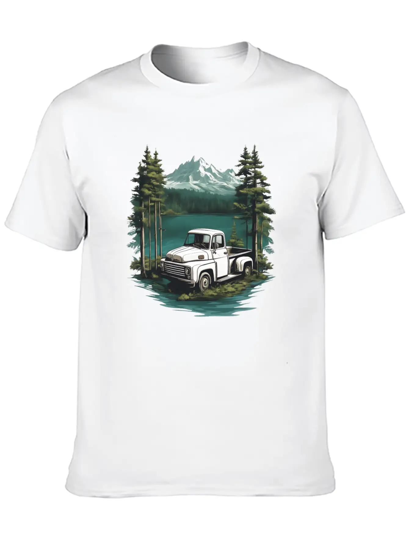 Pickup Truck Essential Cotton Tee For Daily Outfits – Unisex Style