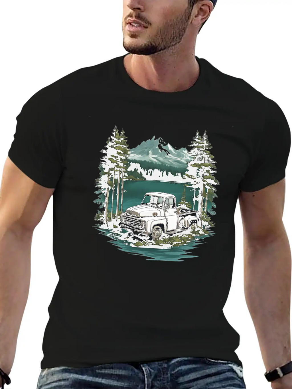 Pickup Truck Essential Cotton Tee For Daily Outfits – Unisex Style