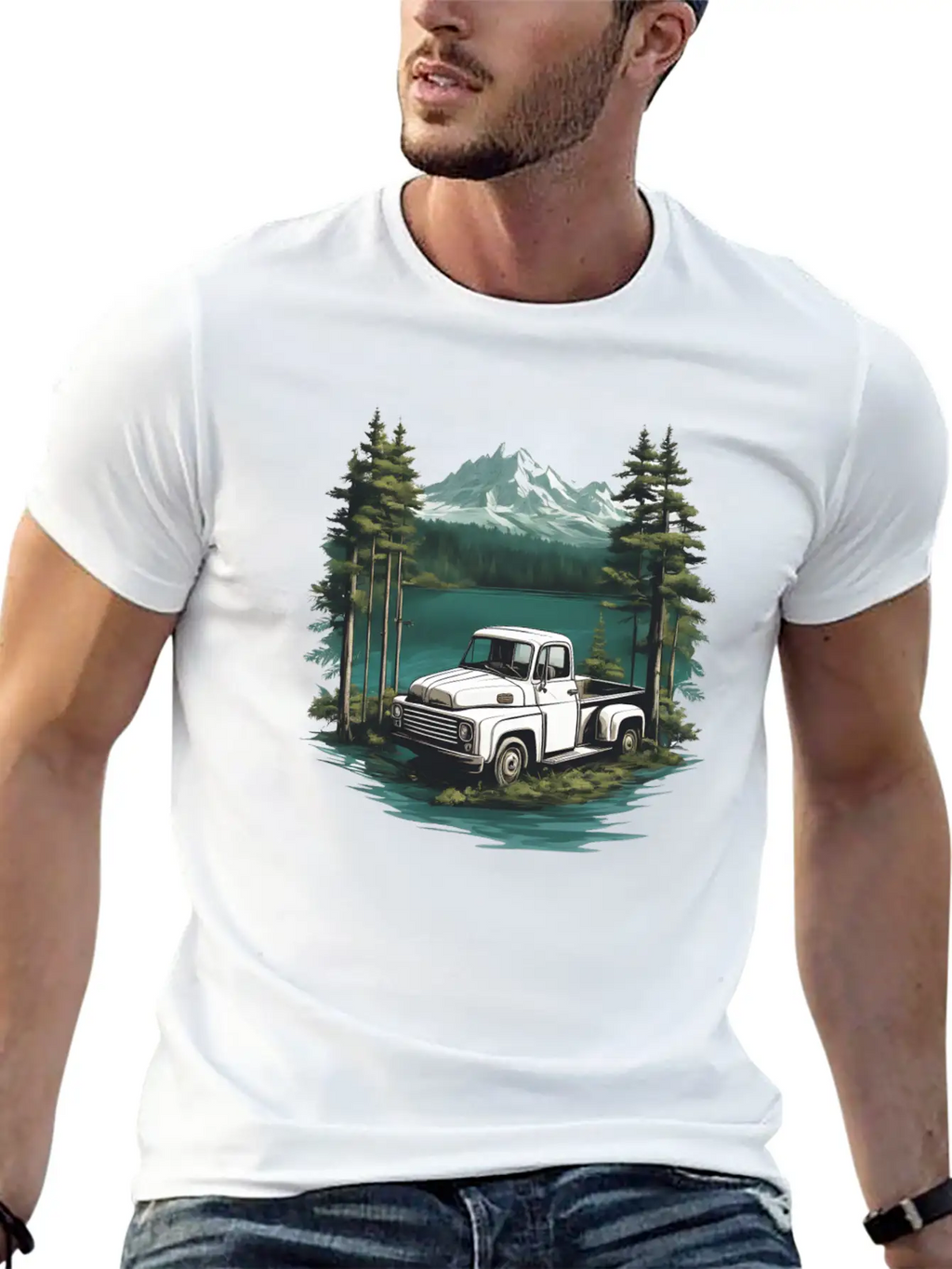 Pickup Truck Essential Cotton Tee For Daily Outfits – Unisex Style