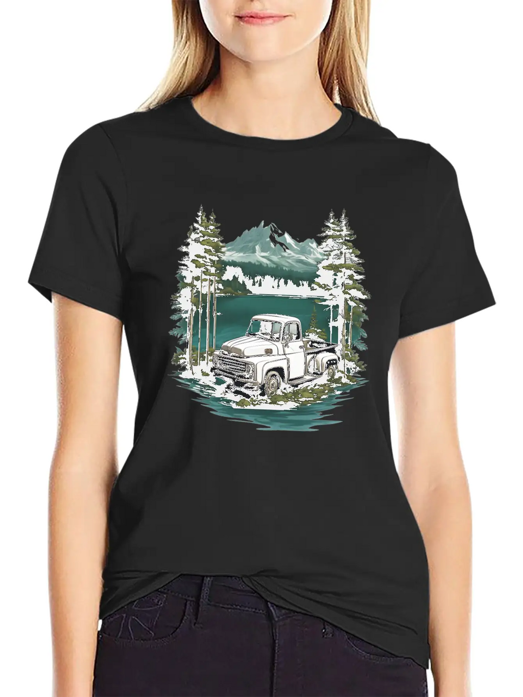 Pickup Truck Essential Cotton Tee For Daily Outfits – Unisex Style