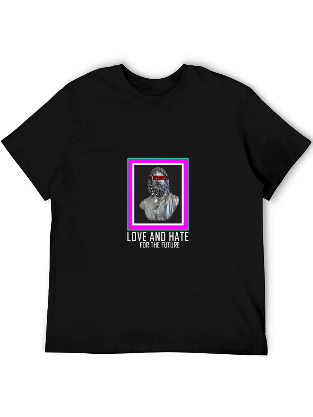 PICTURE LOVE AND HATE Breathable Graphic T-Shirt – Perfect For Casual Days