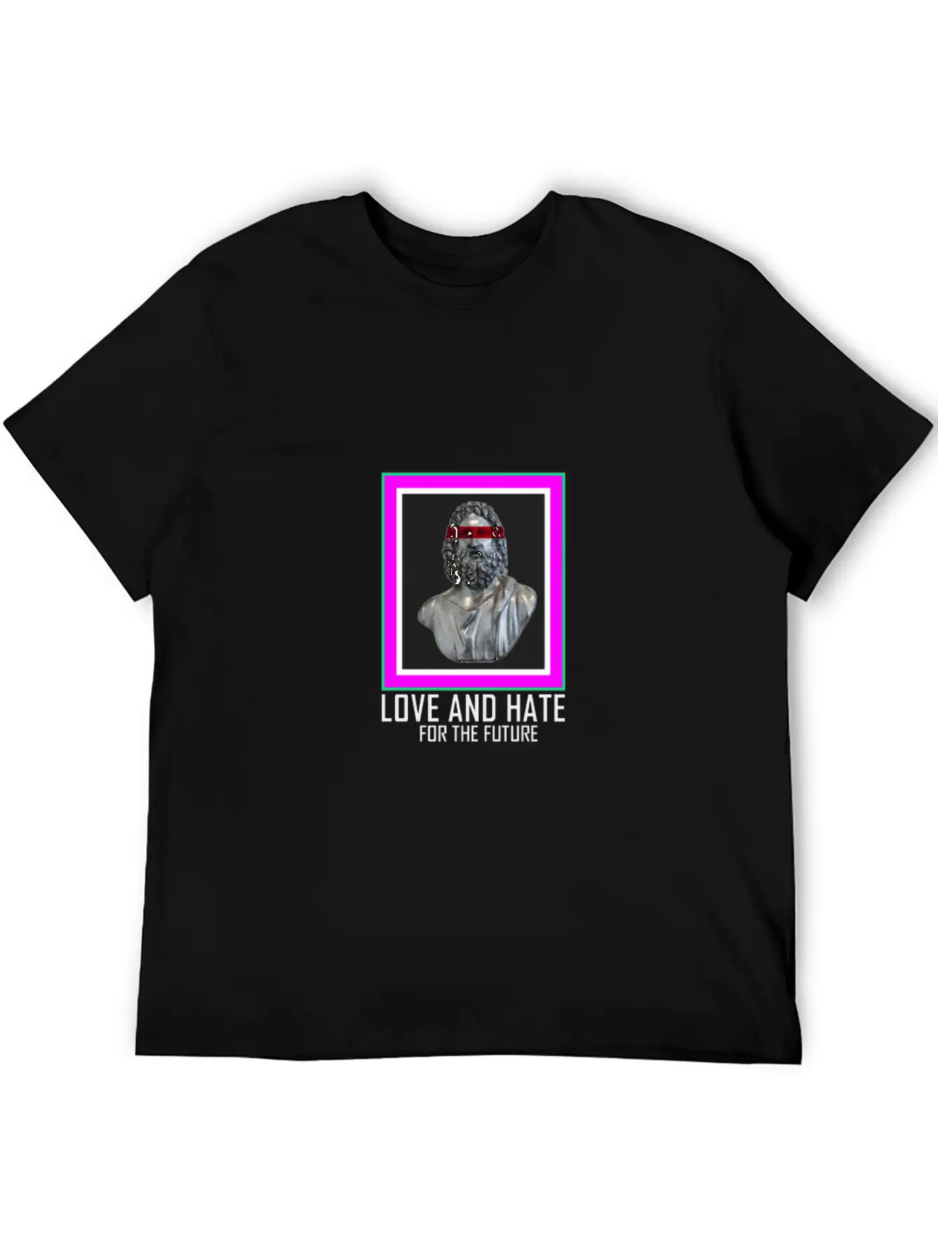 PICTURE LOVE AND HATE Breathable Graphic T-Shirt – Perfect For Casual Days